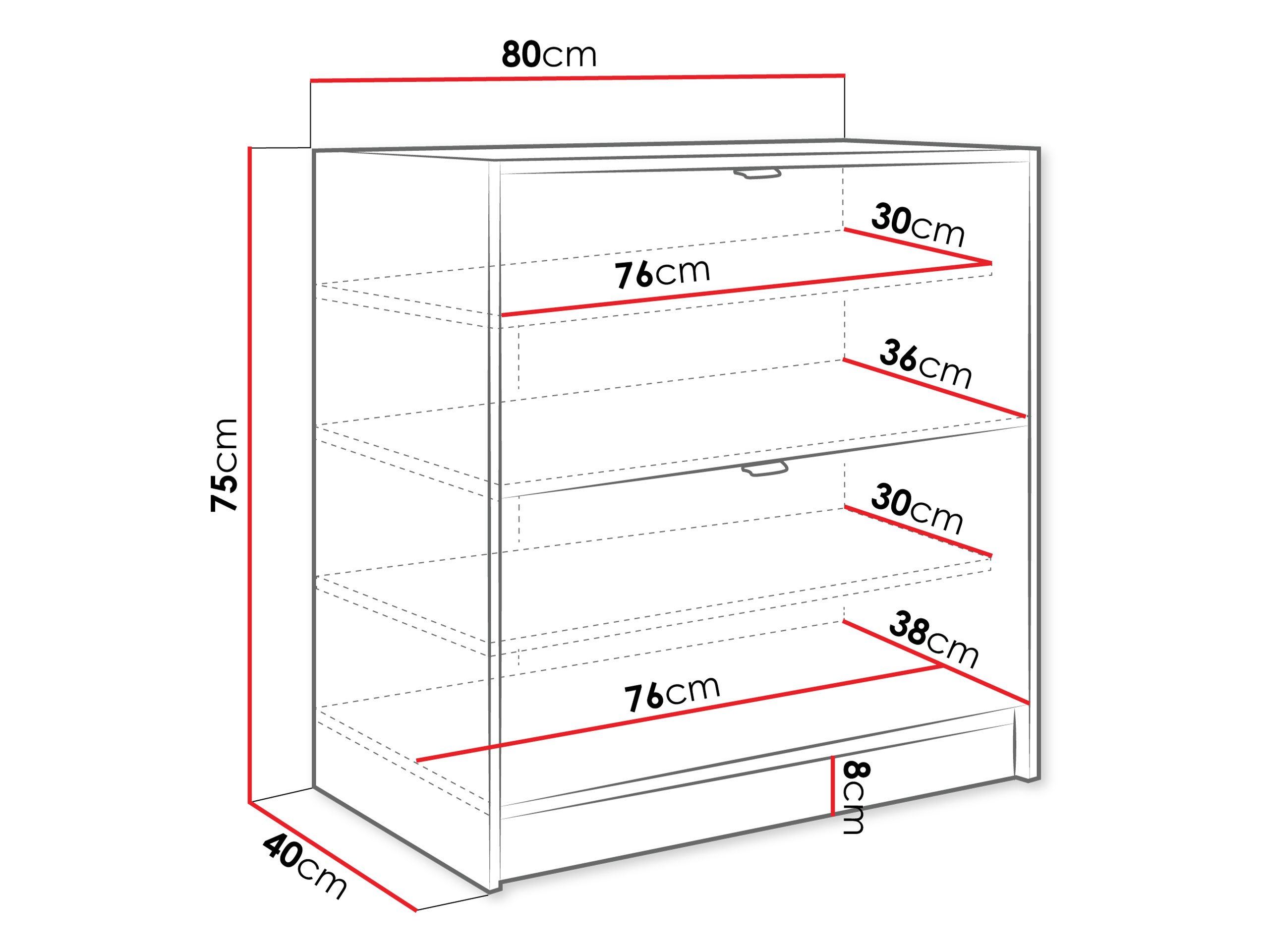 Meubles à chaussures Comfivo Velal II (Noir)