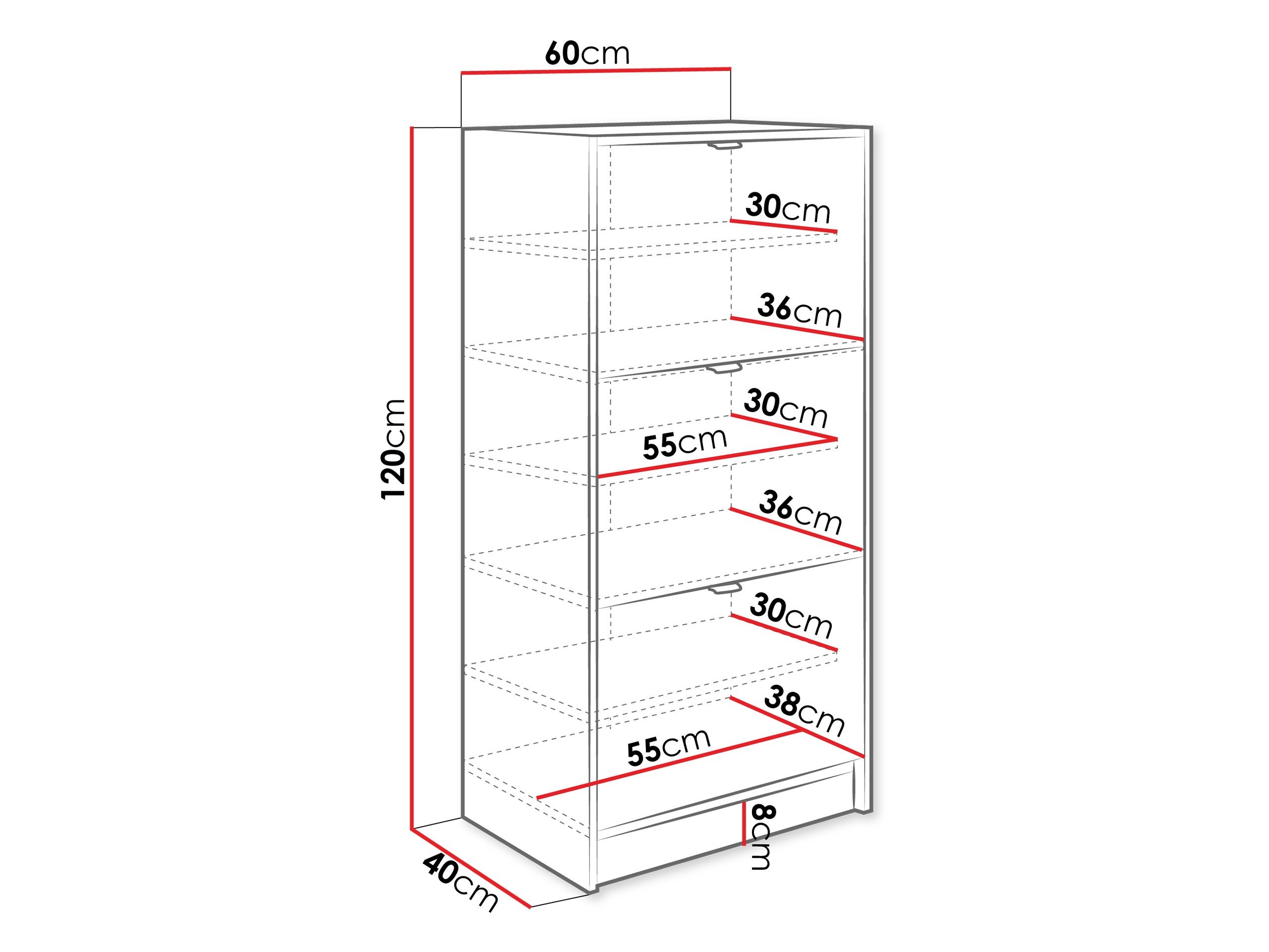 Meubles à chaussures Comfivo Velal III (Noir)