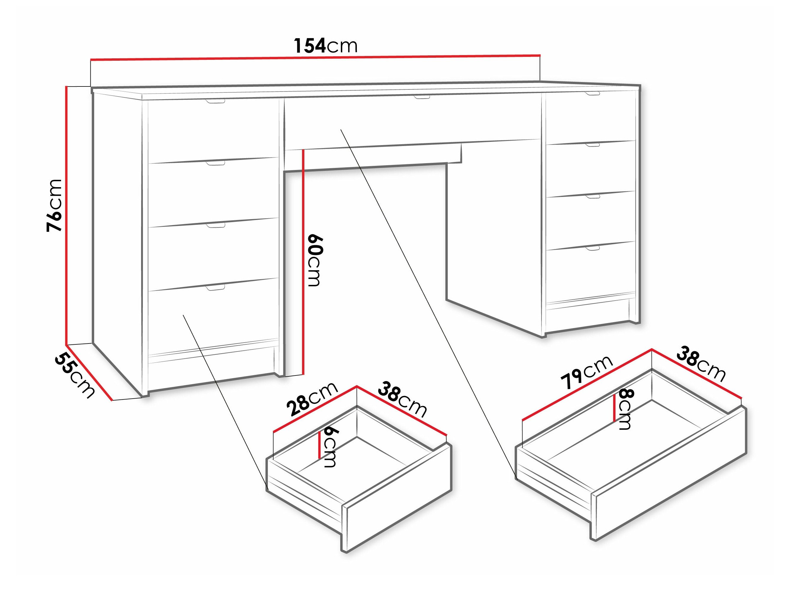 Bureau Comfivo Papilio I (Beige)
