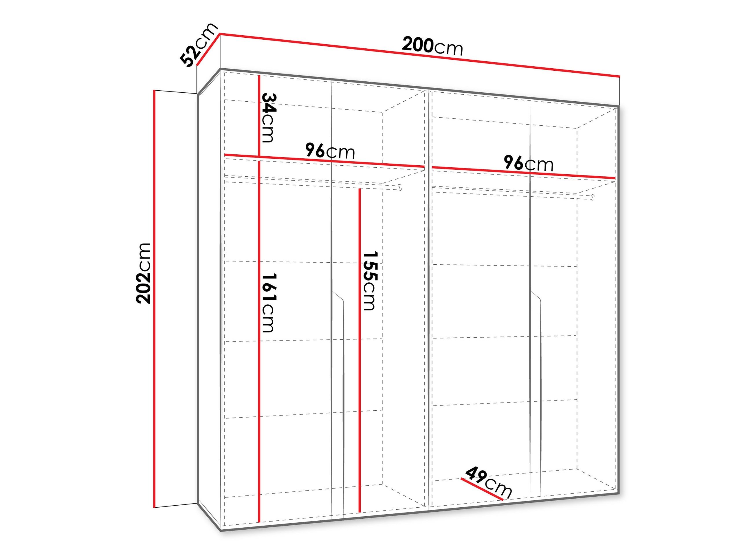 Armoire Hartford 581 (Blanc)