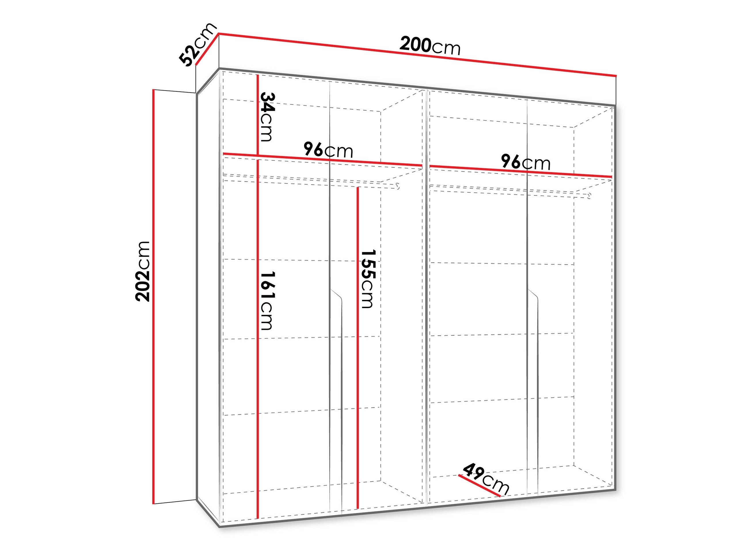Armoire Hartford 581 (Noir)
