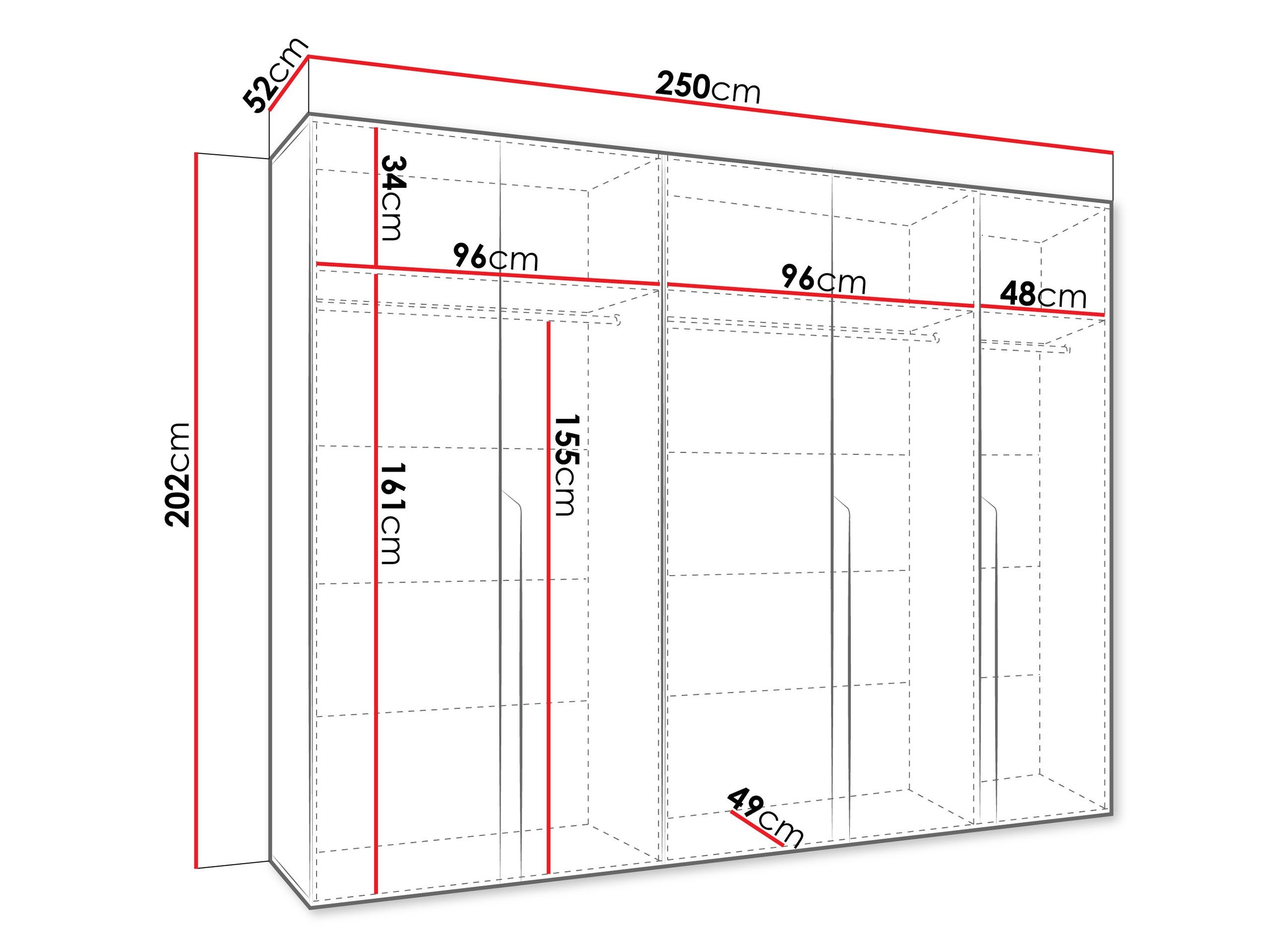 Armoire Hartford 582 (Blanc)