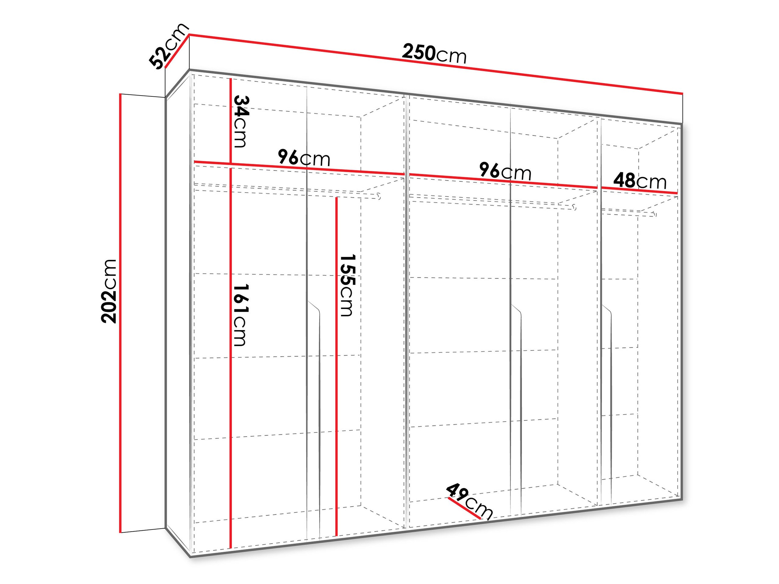 Armoire Hartford 582 (Cachemire)