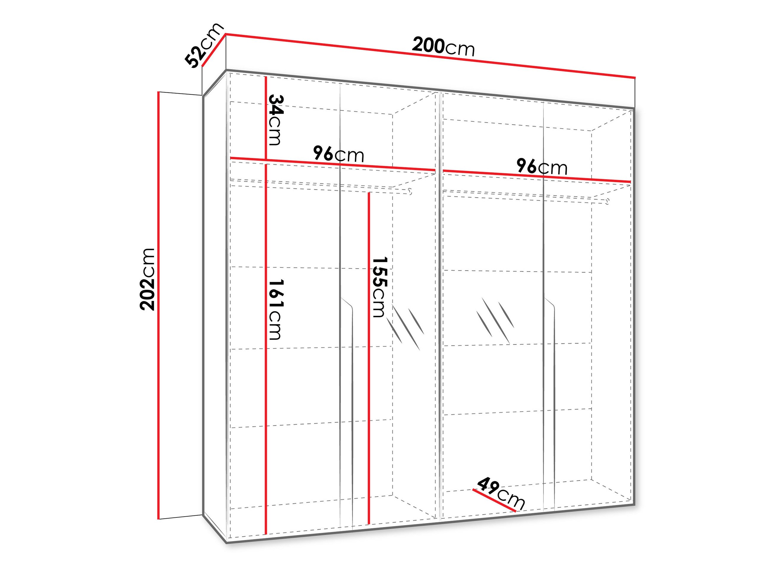 Armoire Hartford 586 (Blanc)