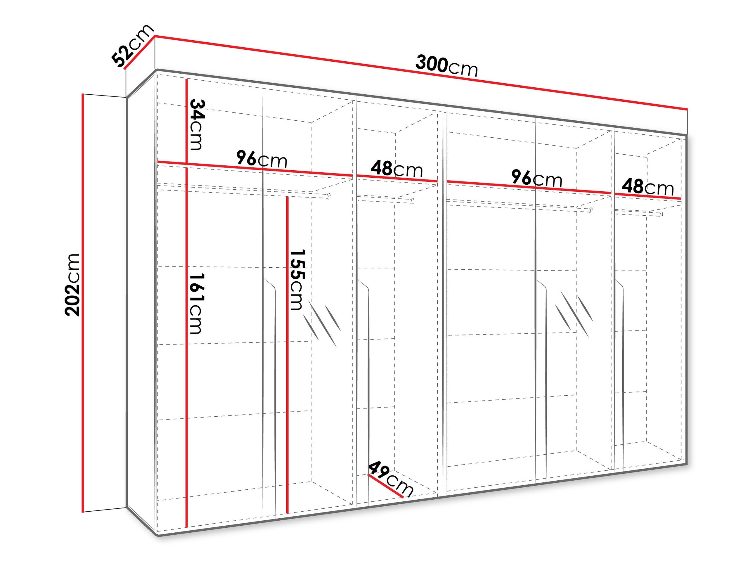 Armoire Hartford 588 (Blanc)