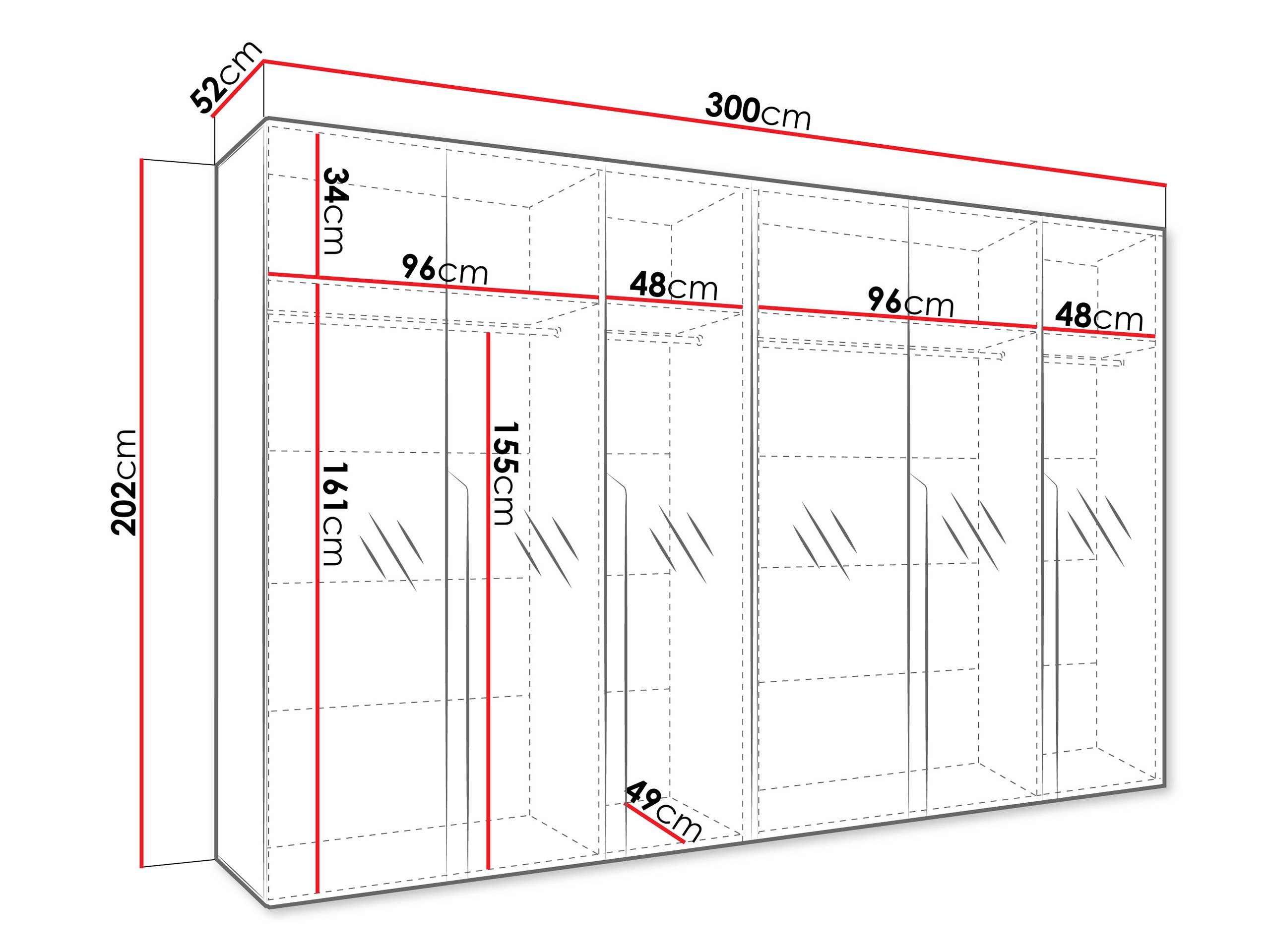 Armoire Hartford 593 (Blanc)