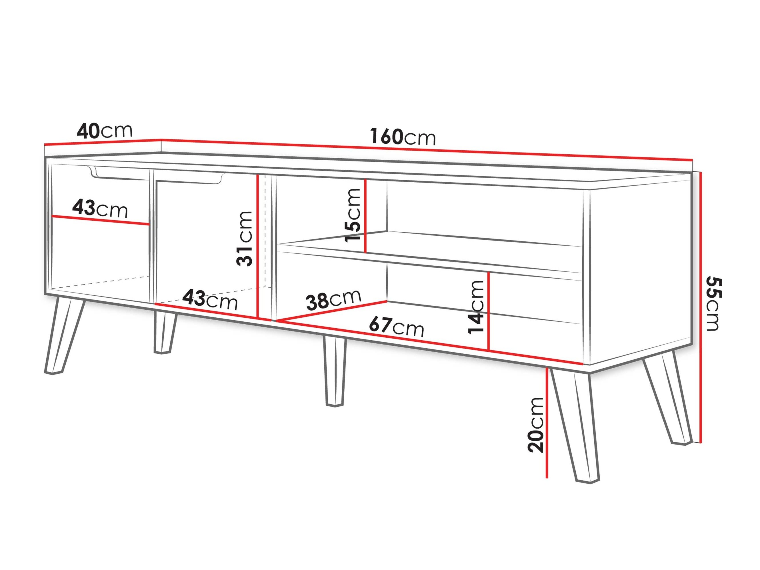 Meuble TV Elbtive 100 (Cachemire)