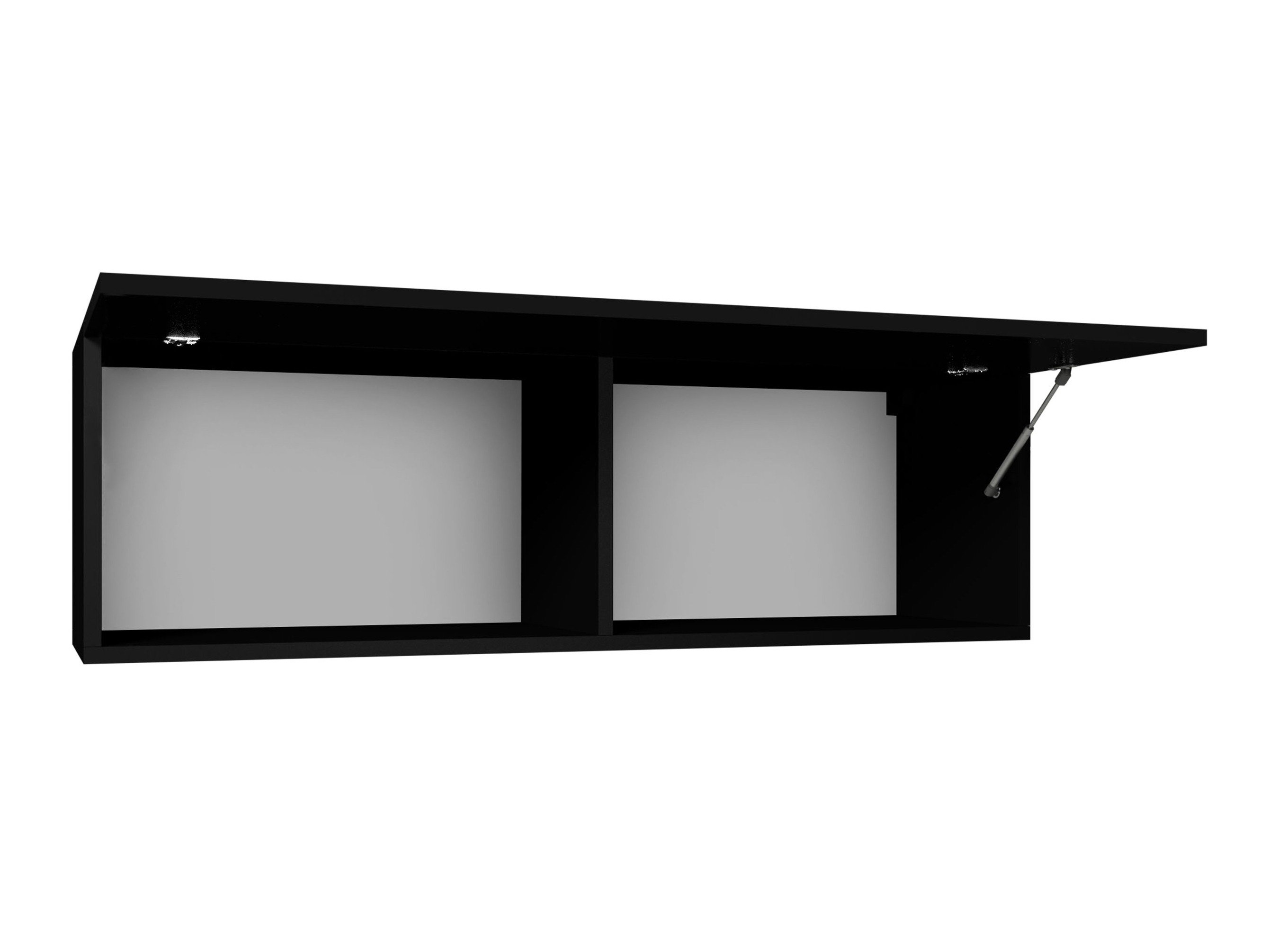 Armoire murale Remus (Blanc + Blanc brillant)