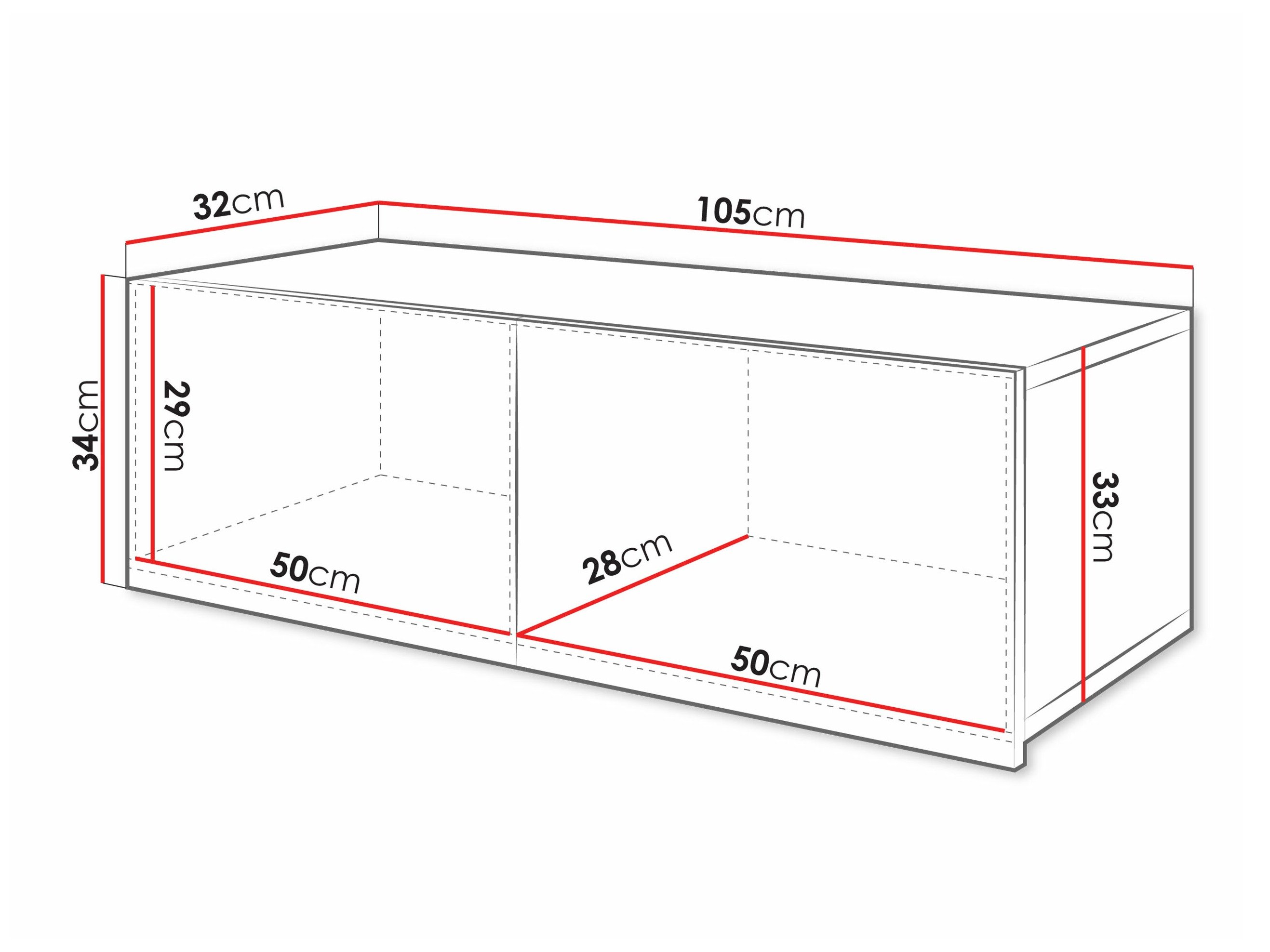 Armoire murale Remus (Blanc + Blanc brillant)