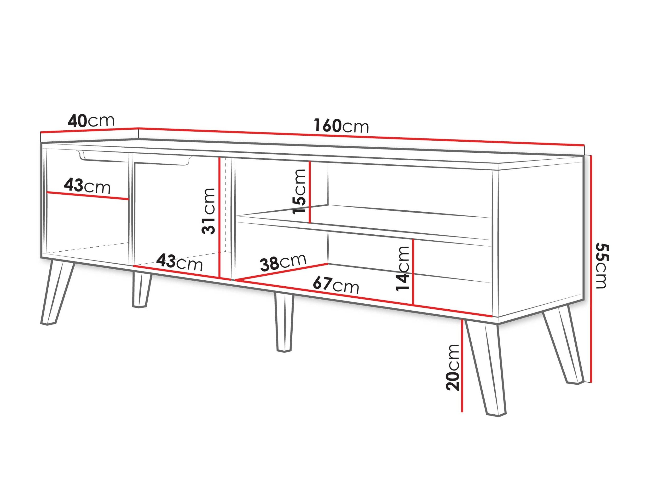 Meuble TV Elbtive 100 (Noyer)