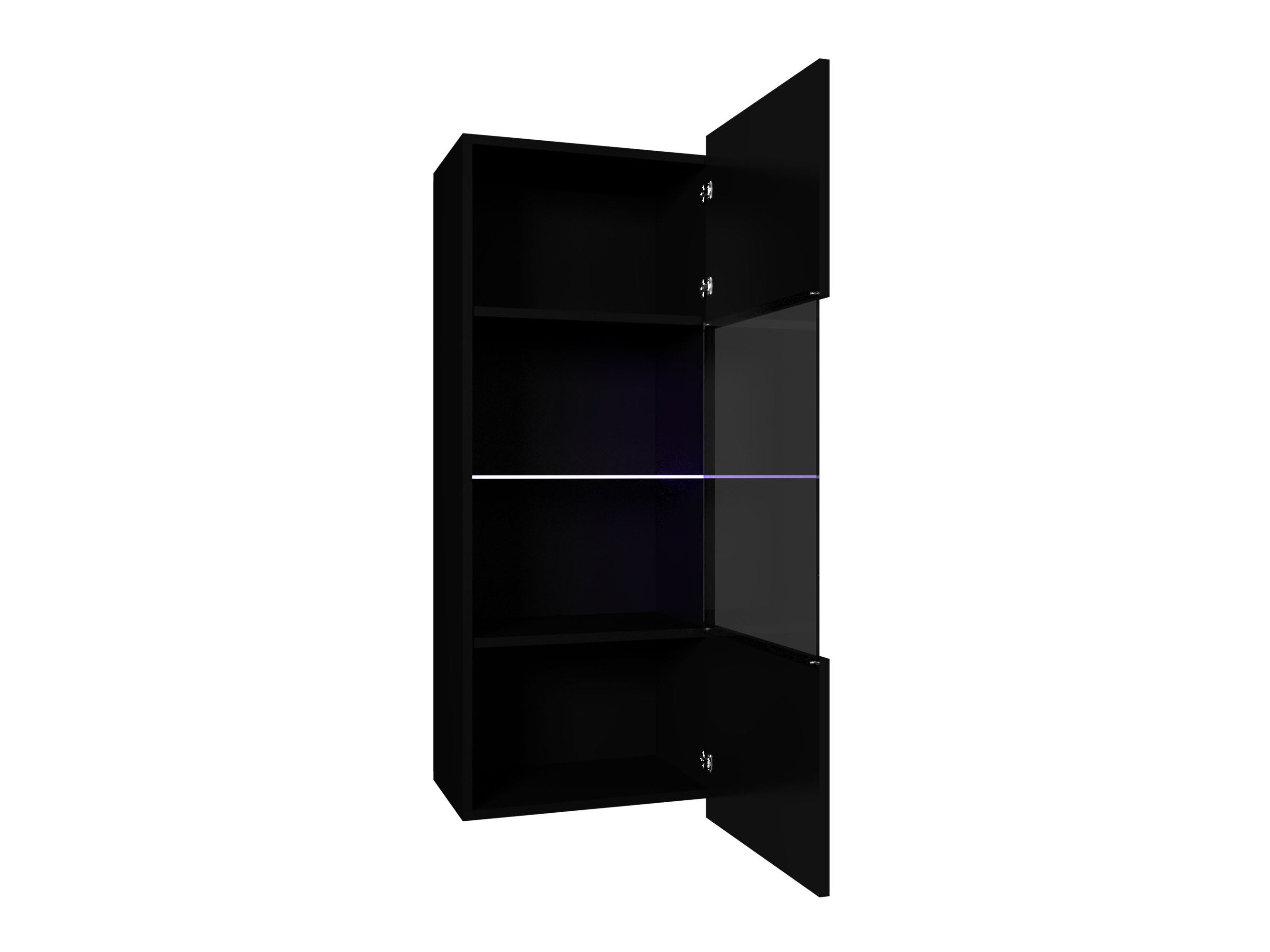 Armoire murale Remus I (Blanc + Blanc brillant)