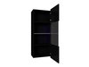 Armoire murale Remus I (Noir + Noir brillant)