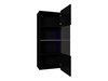 Armoire murale Remus I (Noir + Noir brillant)