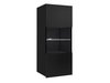 Armoire murale Tivdalu 102 (Noir + Noir brillant)