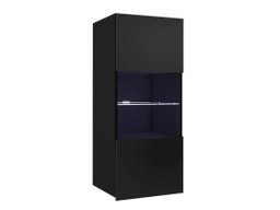 Armoire murale Tivdalu 102 (Noir + Noir brillant)