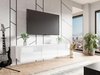 Meuble TV Tivdalu 103 (Blanc + Blanc brillant)