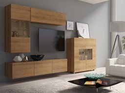 Ensemble de salon Remus III (Chêne doré)