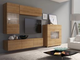 Ensemble de salon Remus III (Chêne doré)