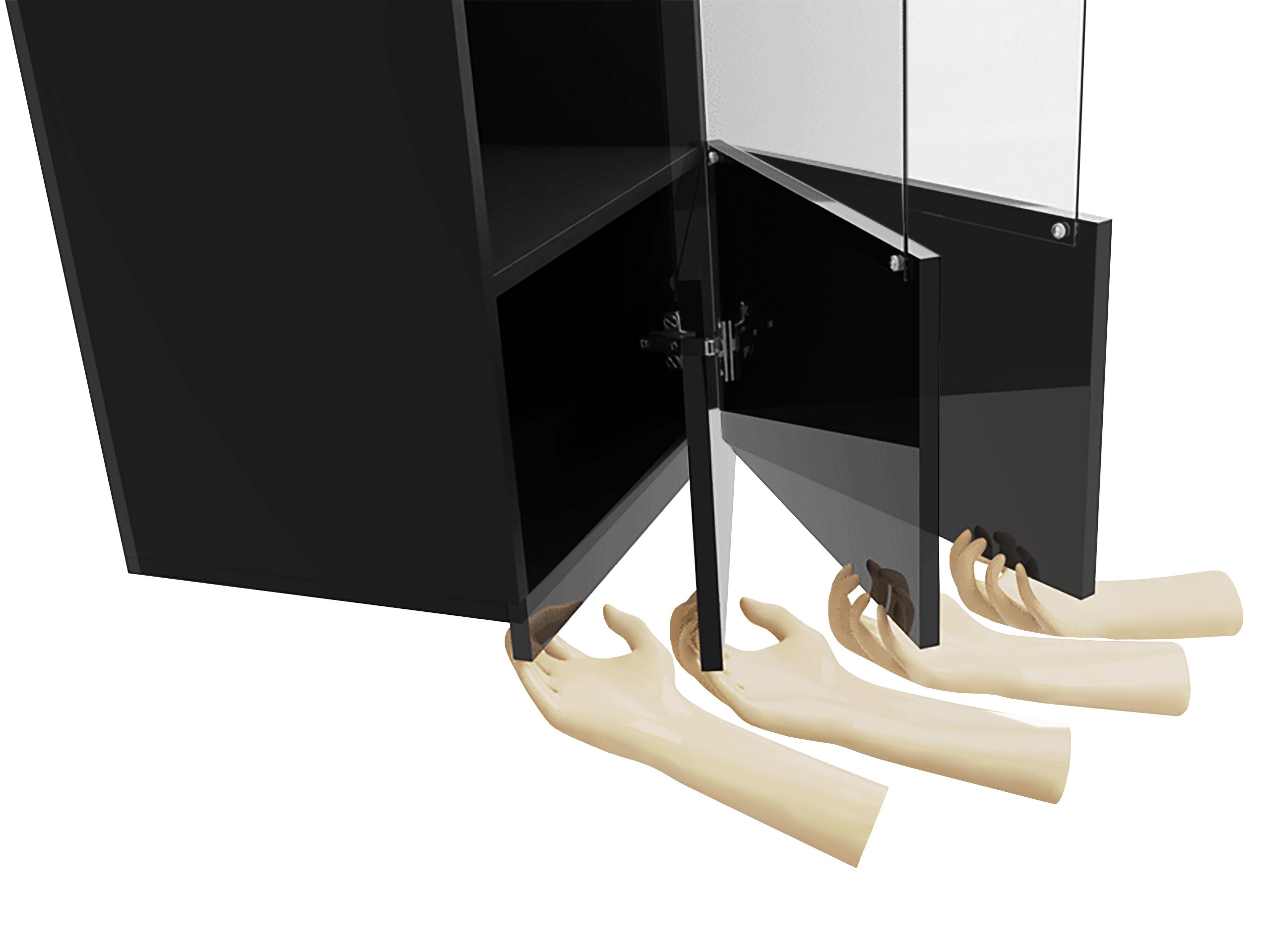 Ensemble de salon Remus VII (Blanc + Blanc brillant)