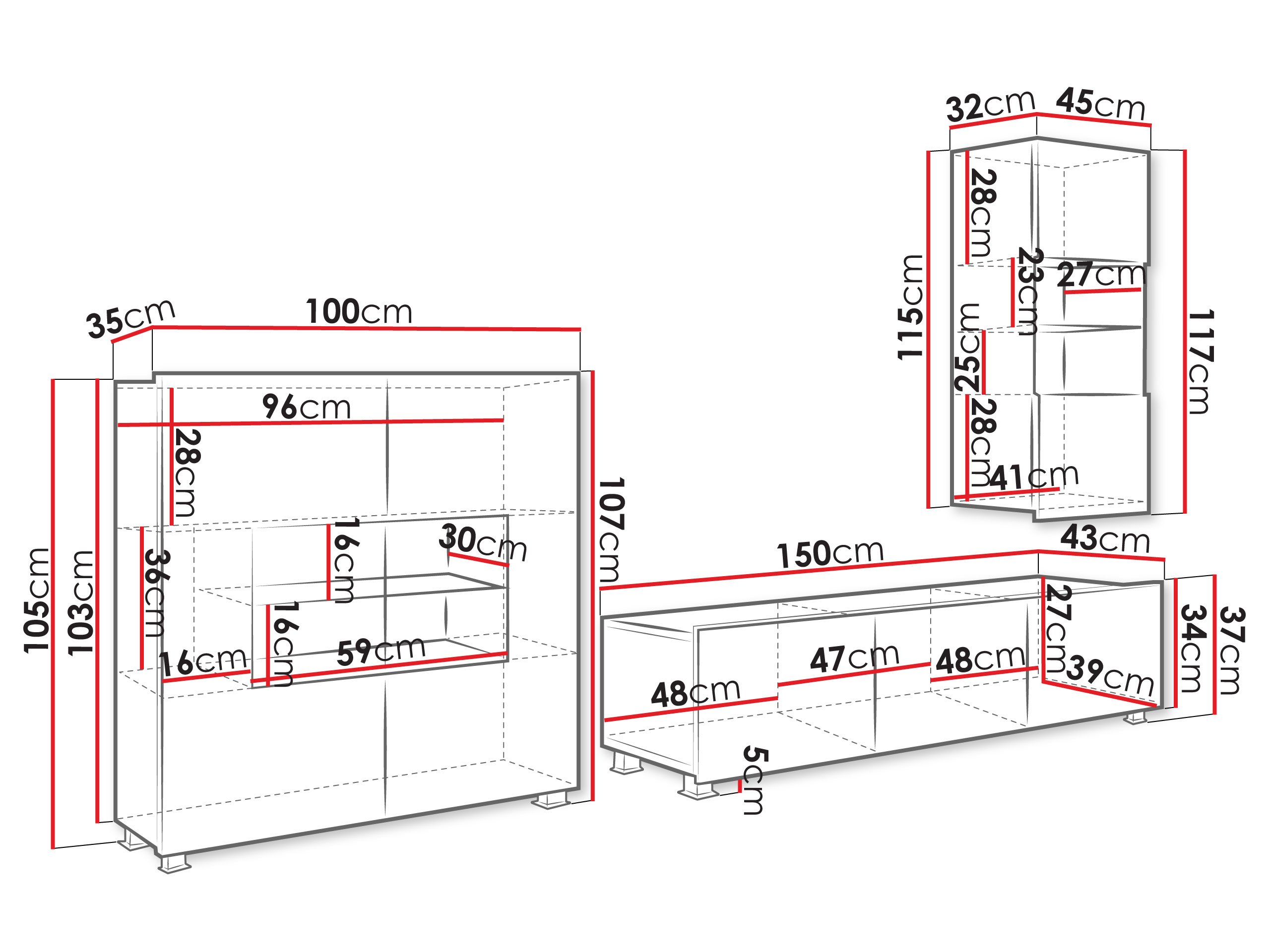 Ensemble de salon Tivdalu 111 (Noyer)