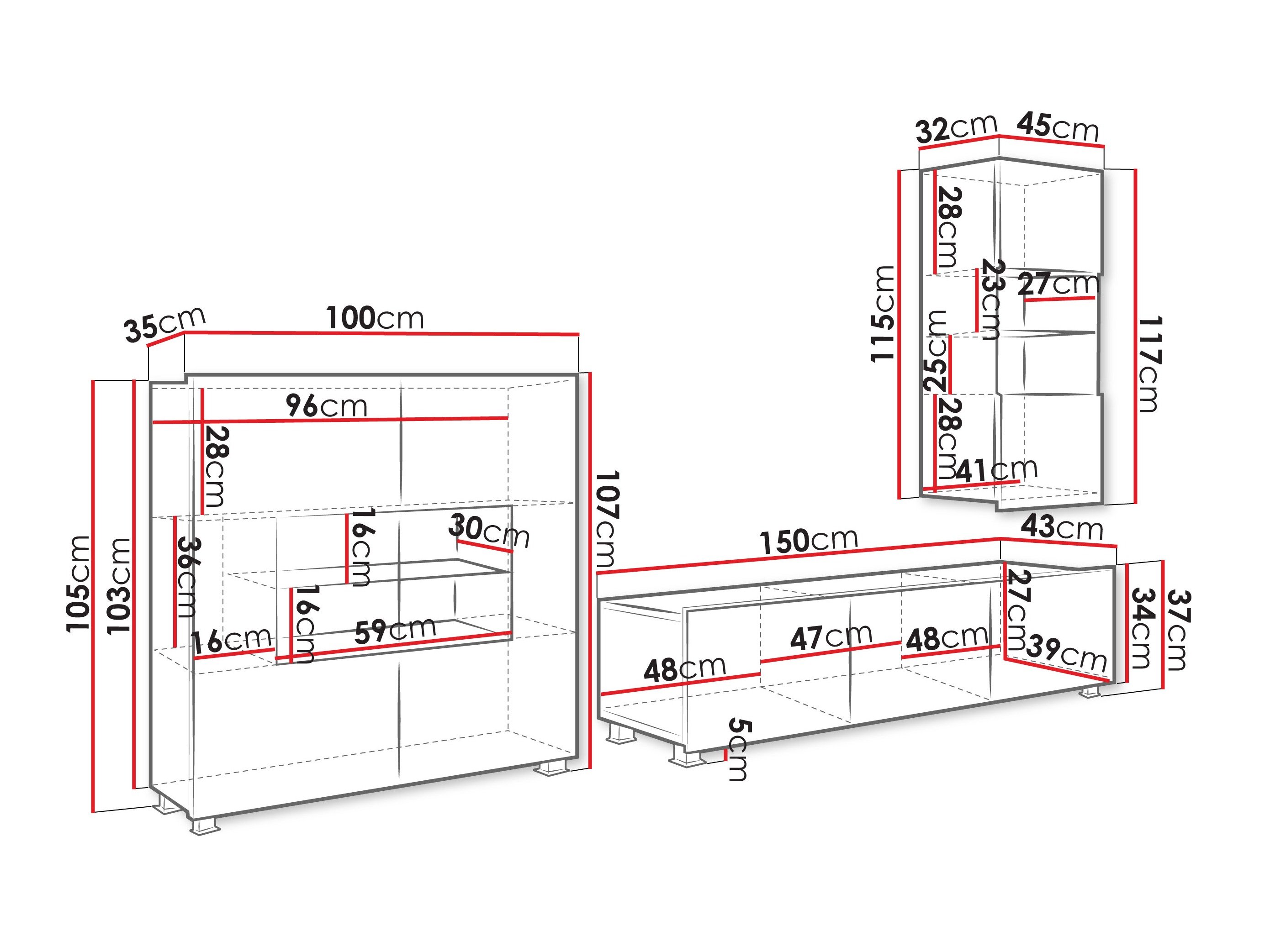 Ensemble de salon Tivdalu 111 (Noyer)
