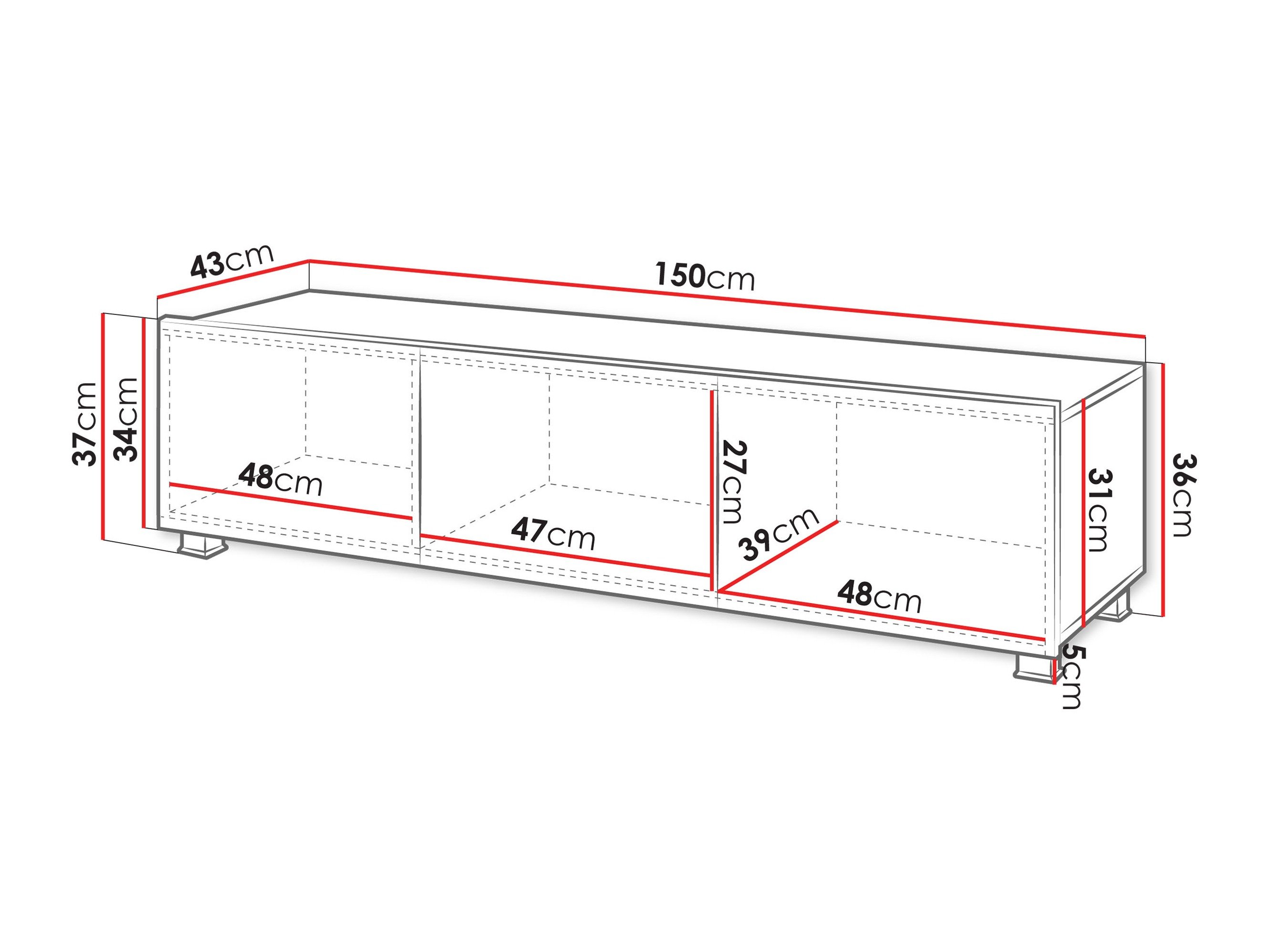 Meuble TV Remus (Cachemire)