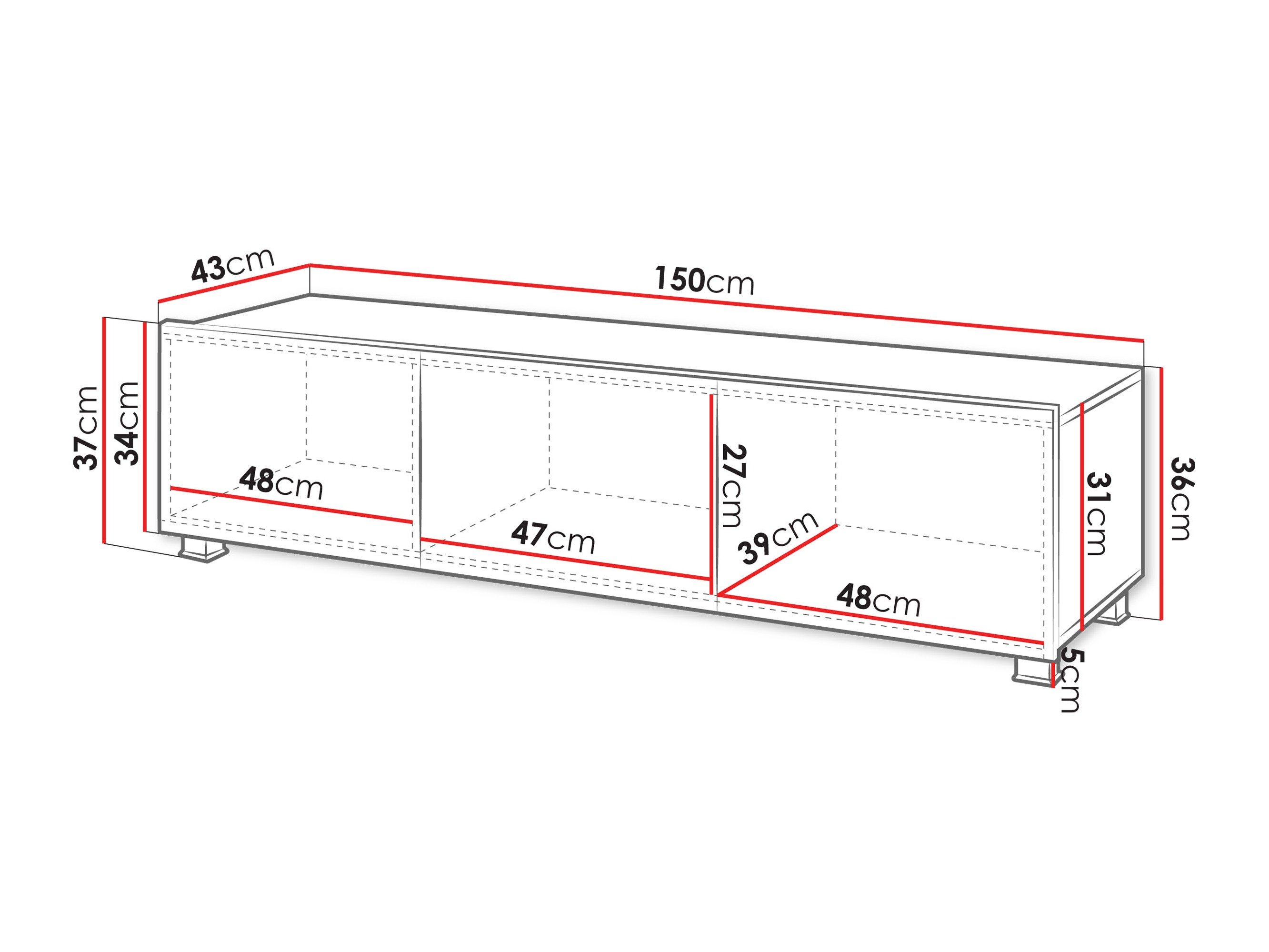Meuble TV Tivdalu 103 (Chêne doré)