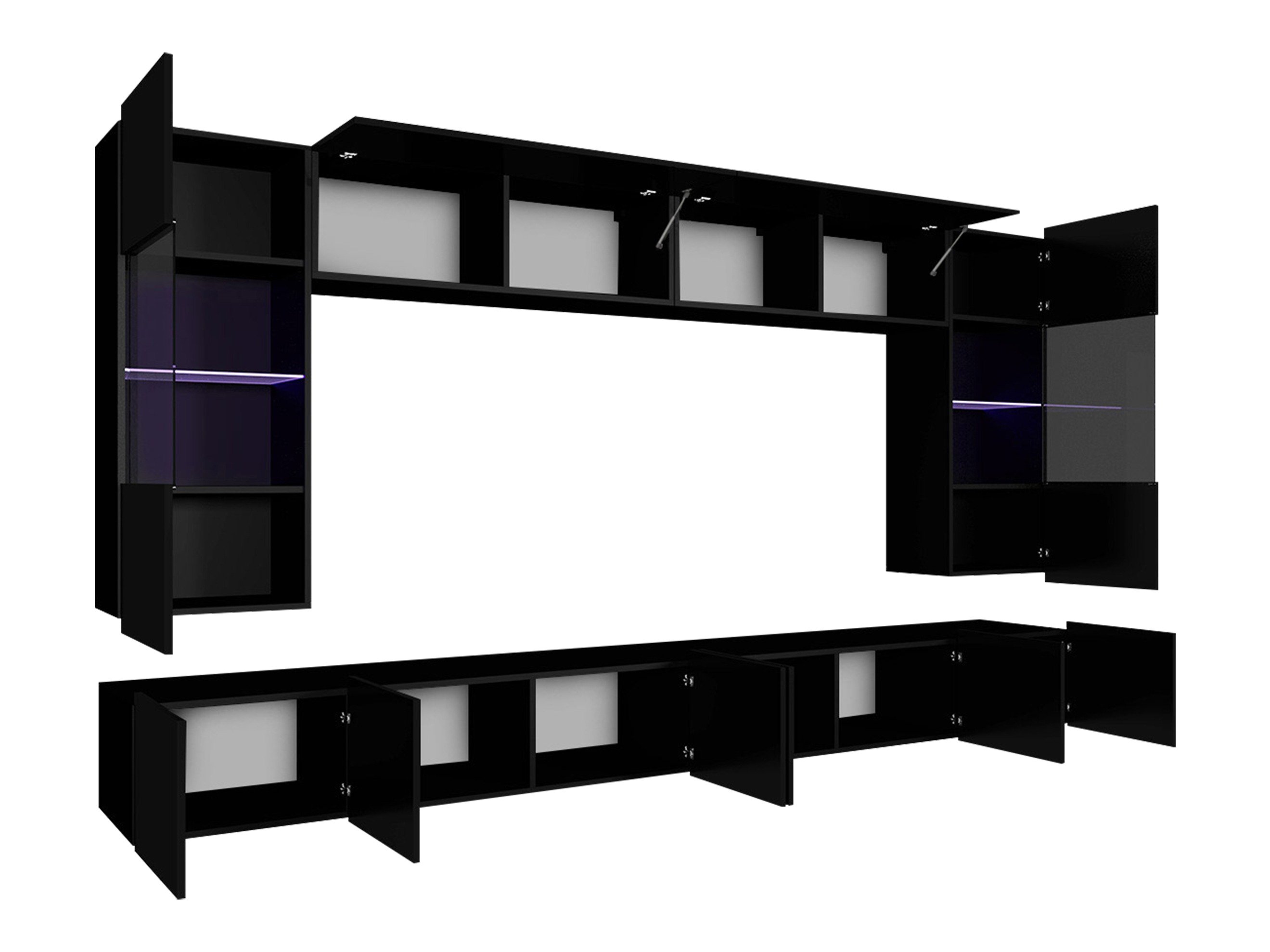 Ensemble de salon Remus I (Blanc + Blanc brillant)