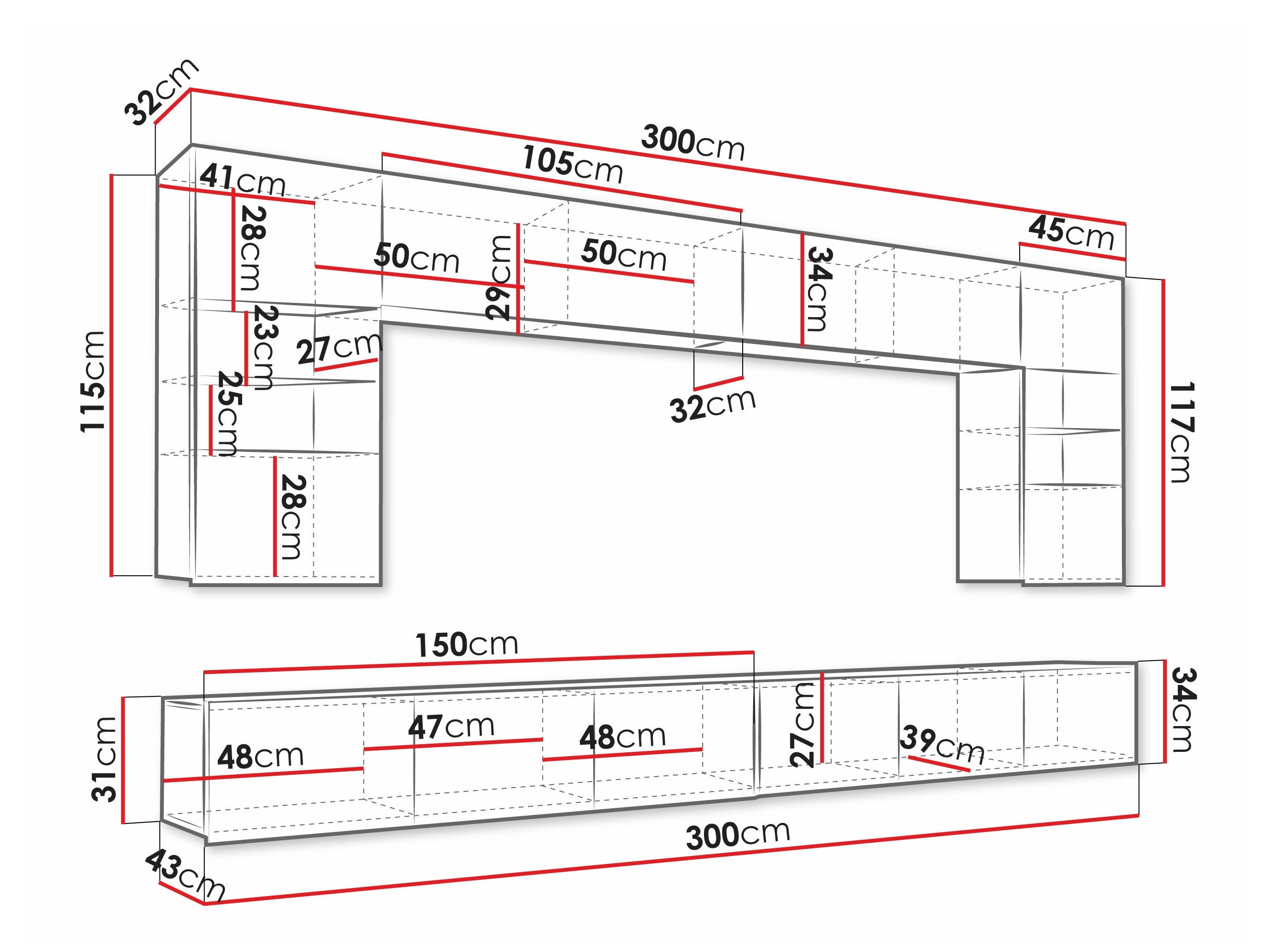 Ensemble de salon Remus I (Blanc brillant + Noir brillant)