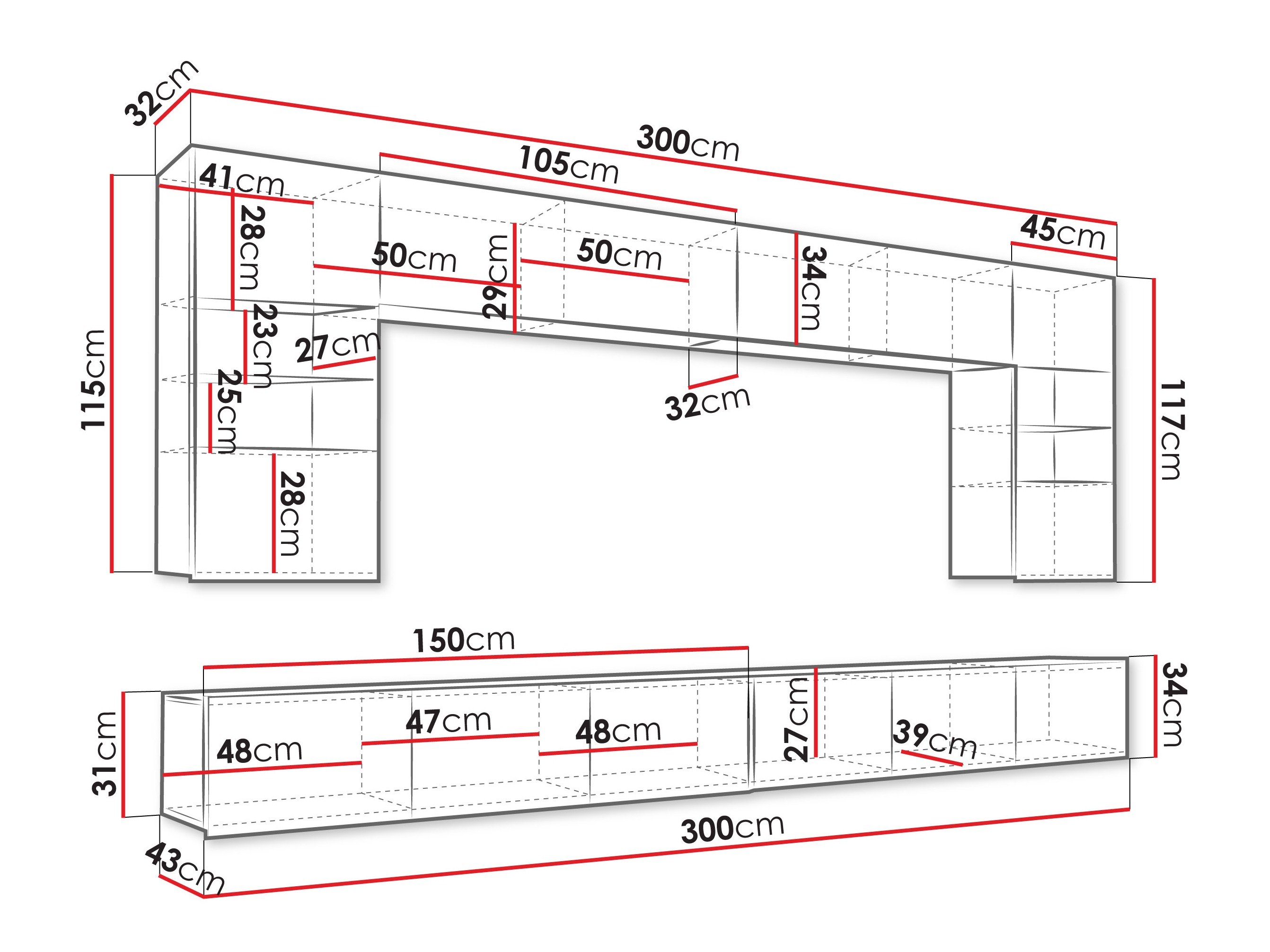 Ensemble de salon Remus I (Noyer)