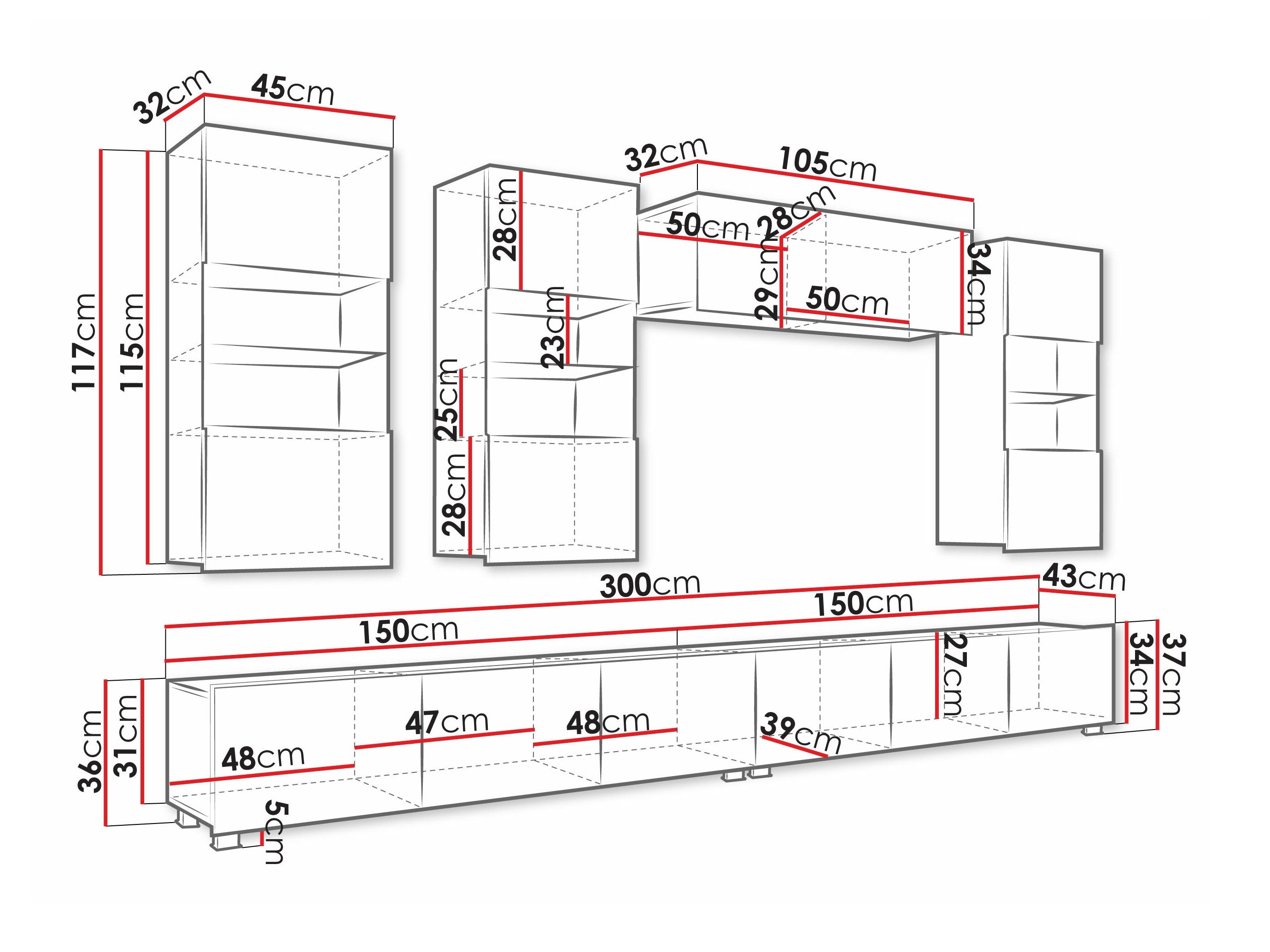 Ensemble de salon Remus V (Chêne doré)