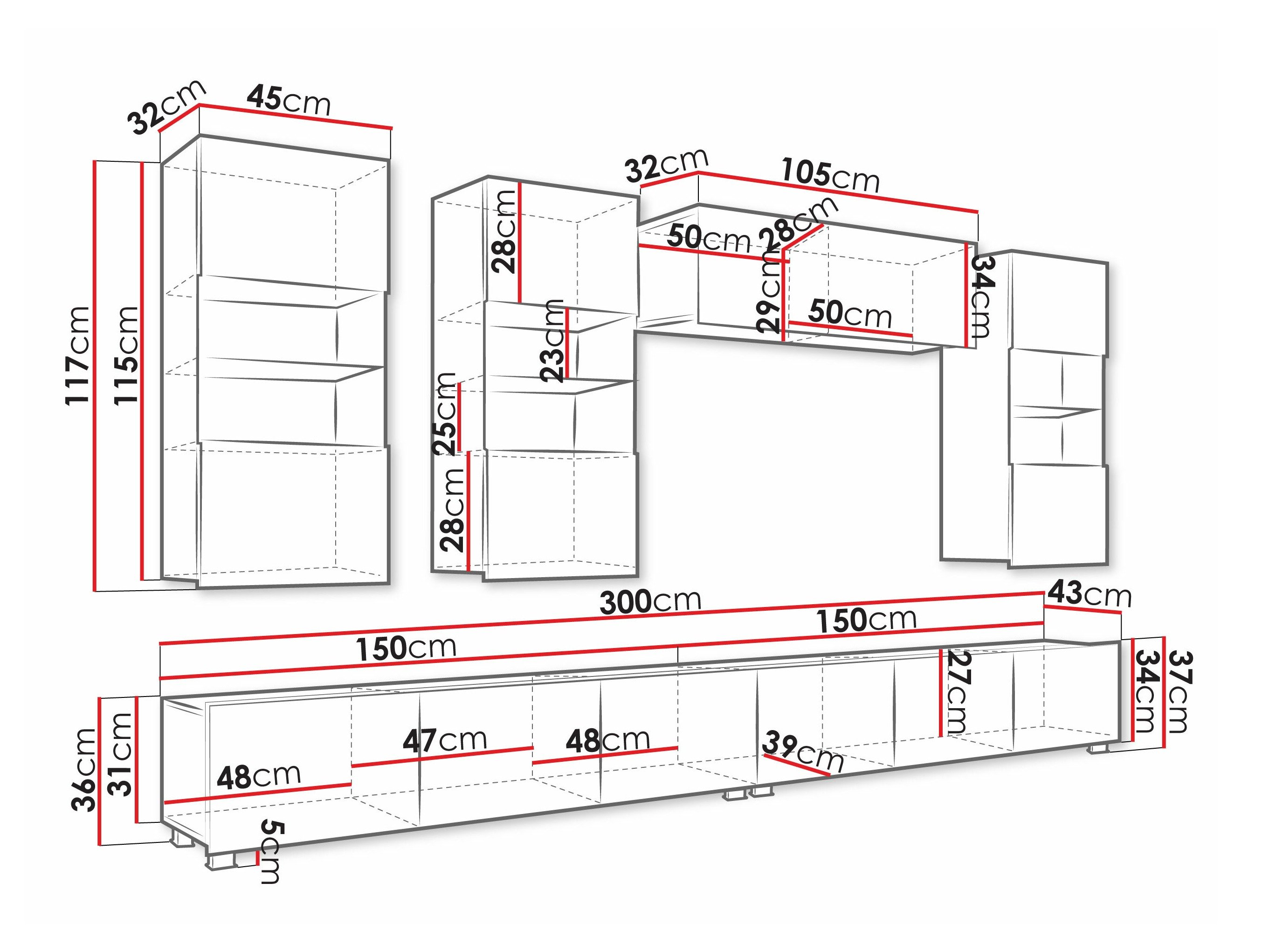 Ensemble de salon Remus V (Chêne doré)