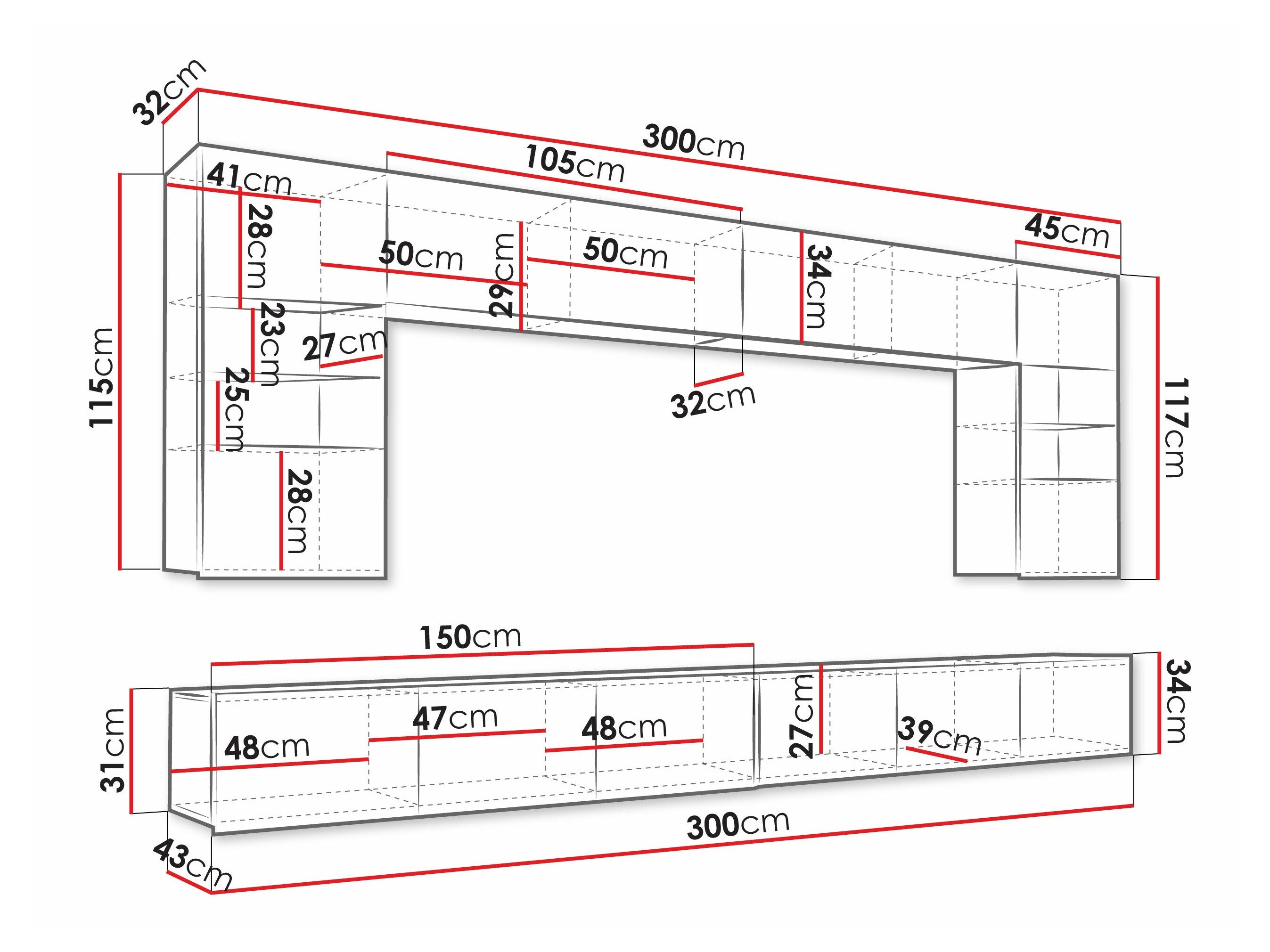 Ensemble de salon Tivdalu 105 (Noir + Noir brillant)