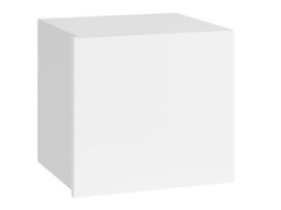 Armoire murale Tivdalu 124 (Blanc + Blanc brillant)