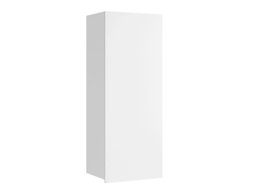 Armoire murale Tivdalu 126 (Blanc + Blanc brillant)