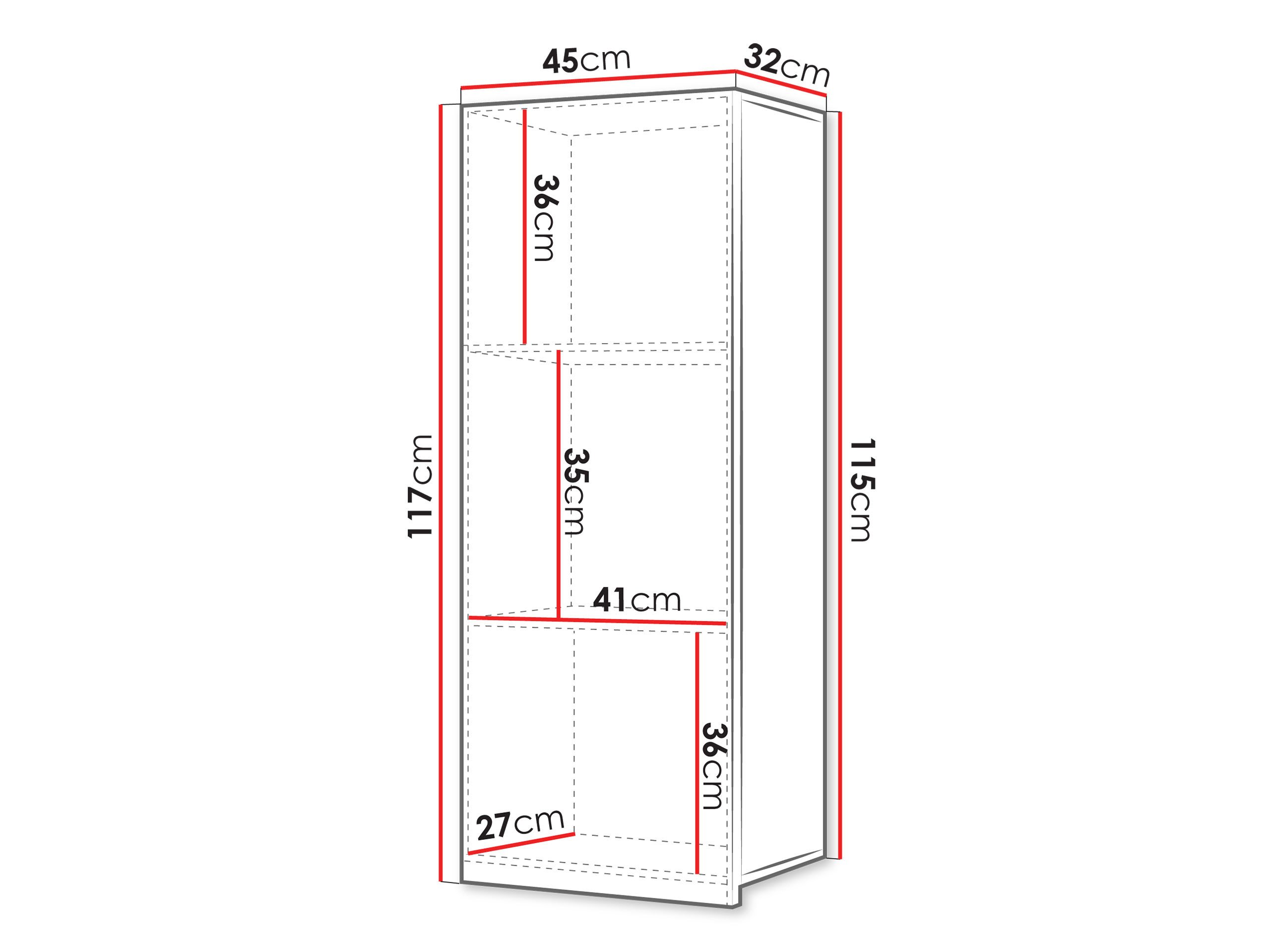Armoire murale Tivdalu 126 (Chêne doré)
