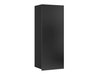 Armoire murale Tivdalu 126 (Noir + Noir brillant)