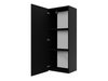 Armoire murale Tivdalu 126 (Noir + Noir brillant)