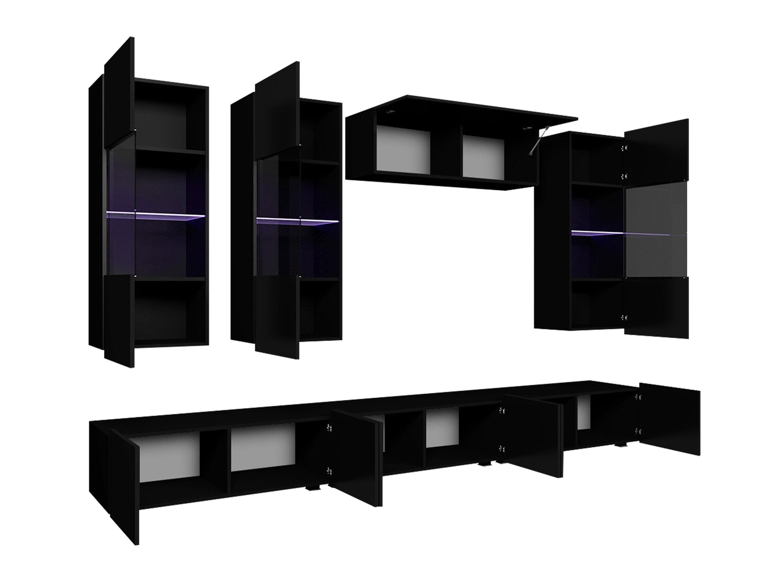 Ensemble de salon Remus XI (Blanc + Blanc brillant)