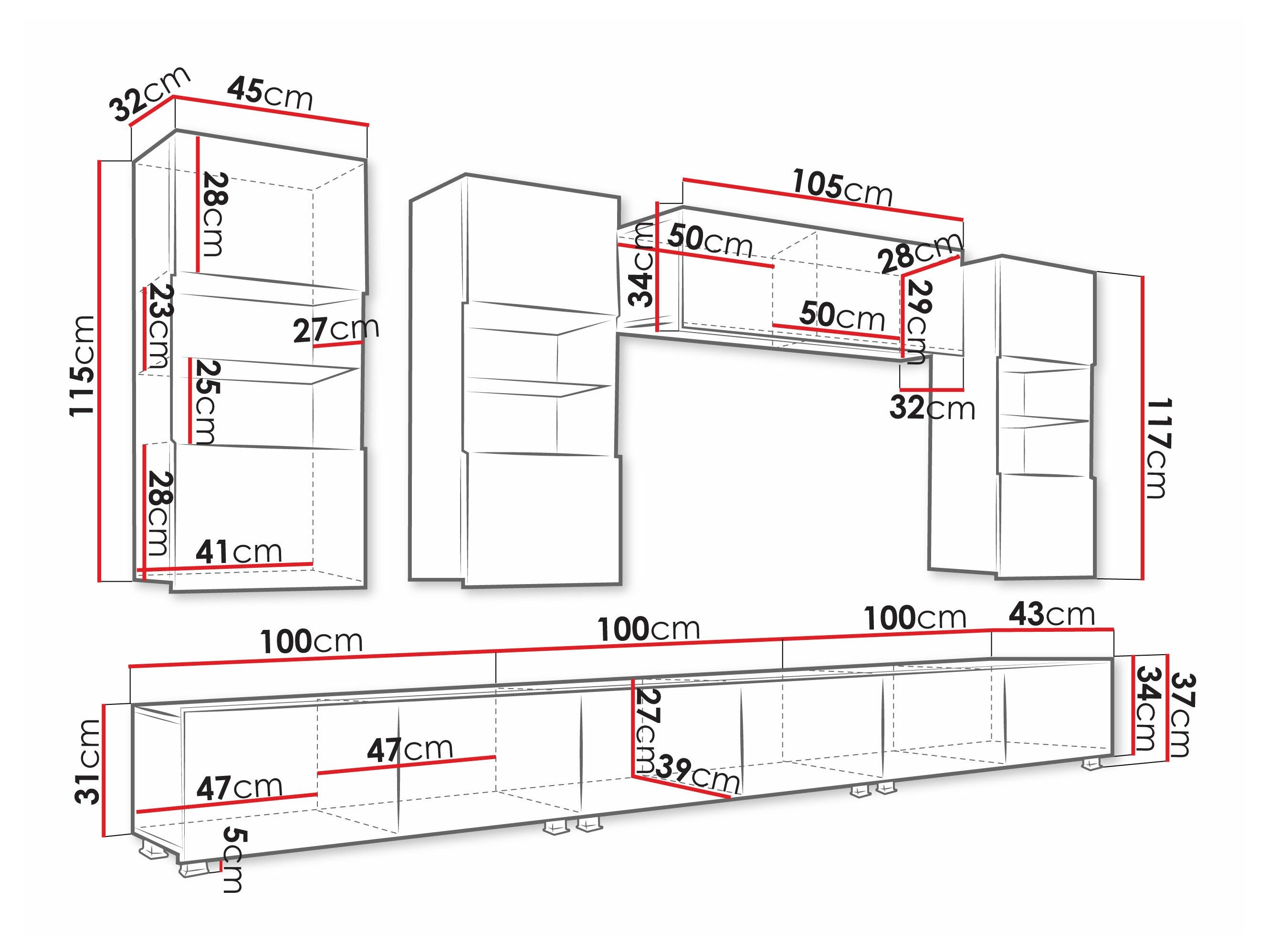 Ensemble de salon Remus XI (Chêne doré)