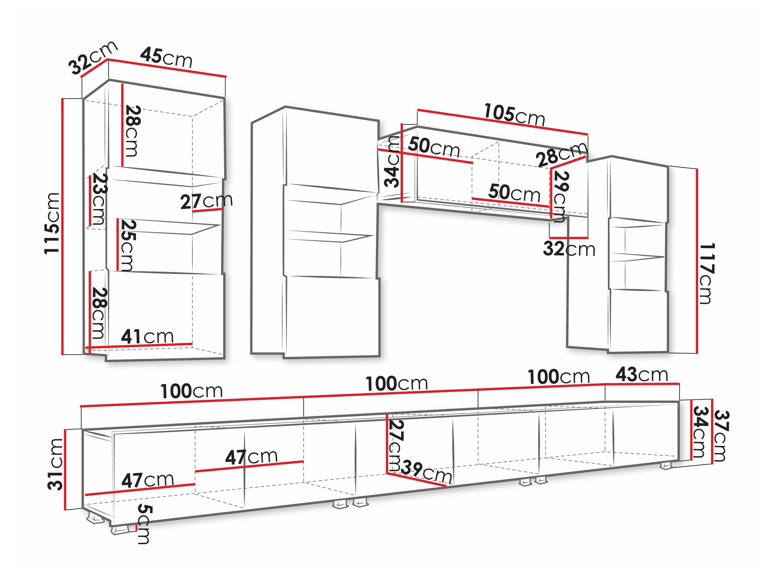 Ensemble de salon Remus XI (Chêne doré)