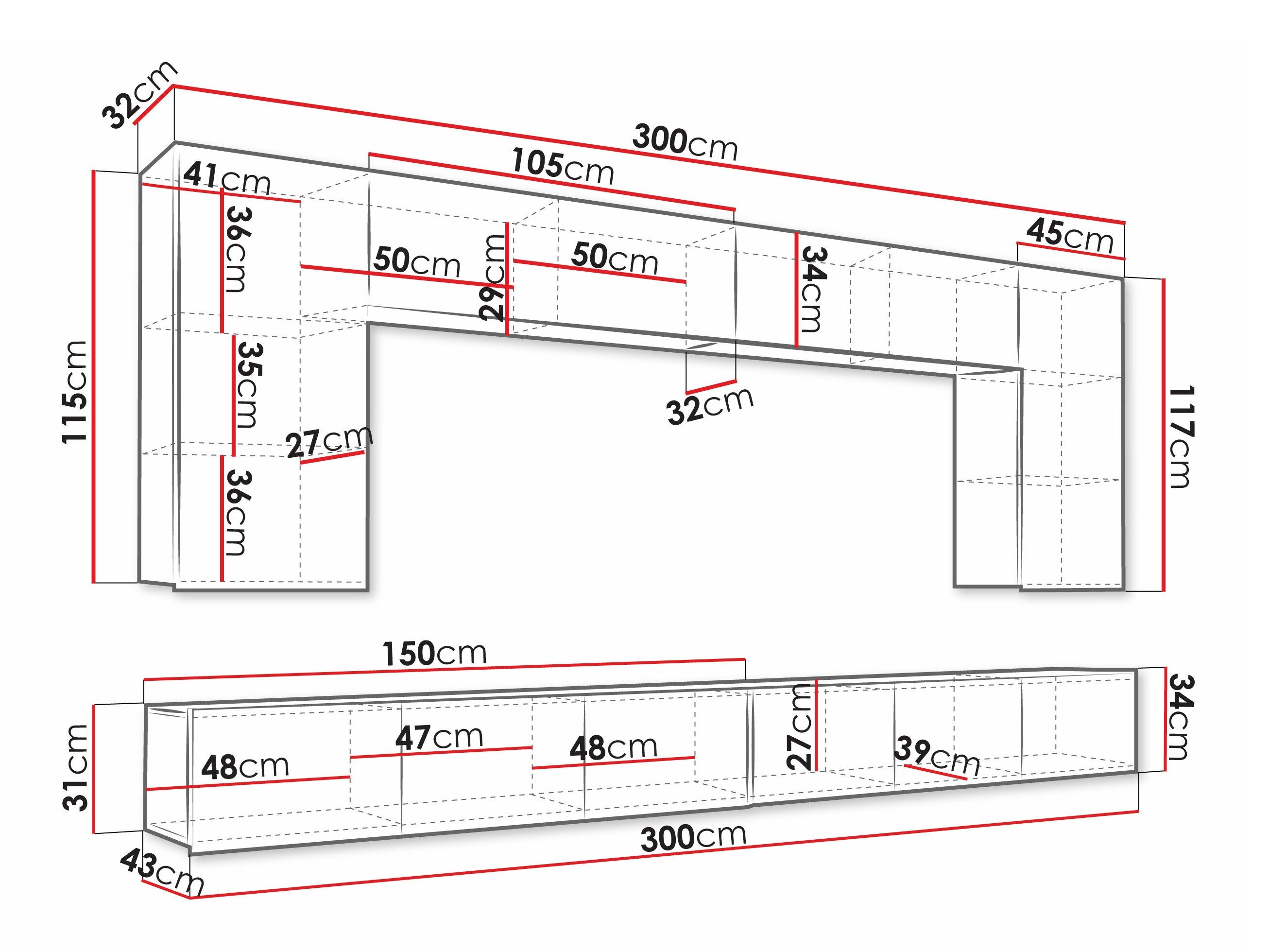 Ensemble de salon Remus XIII (Chêne doré)