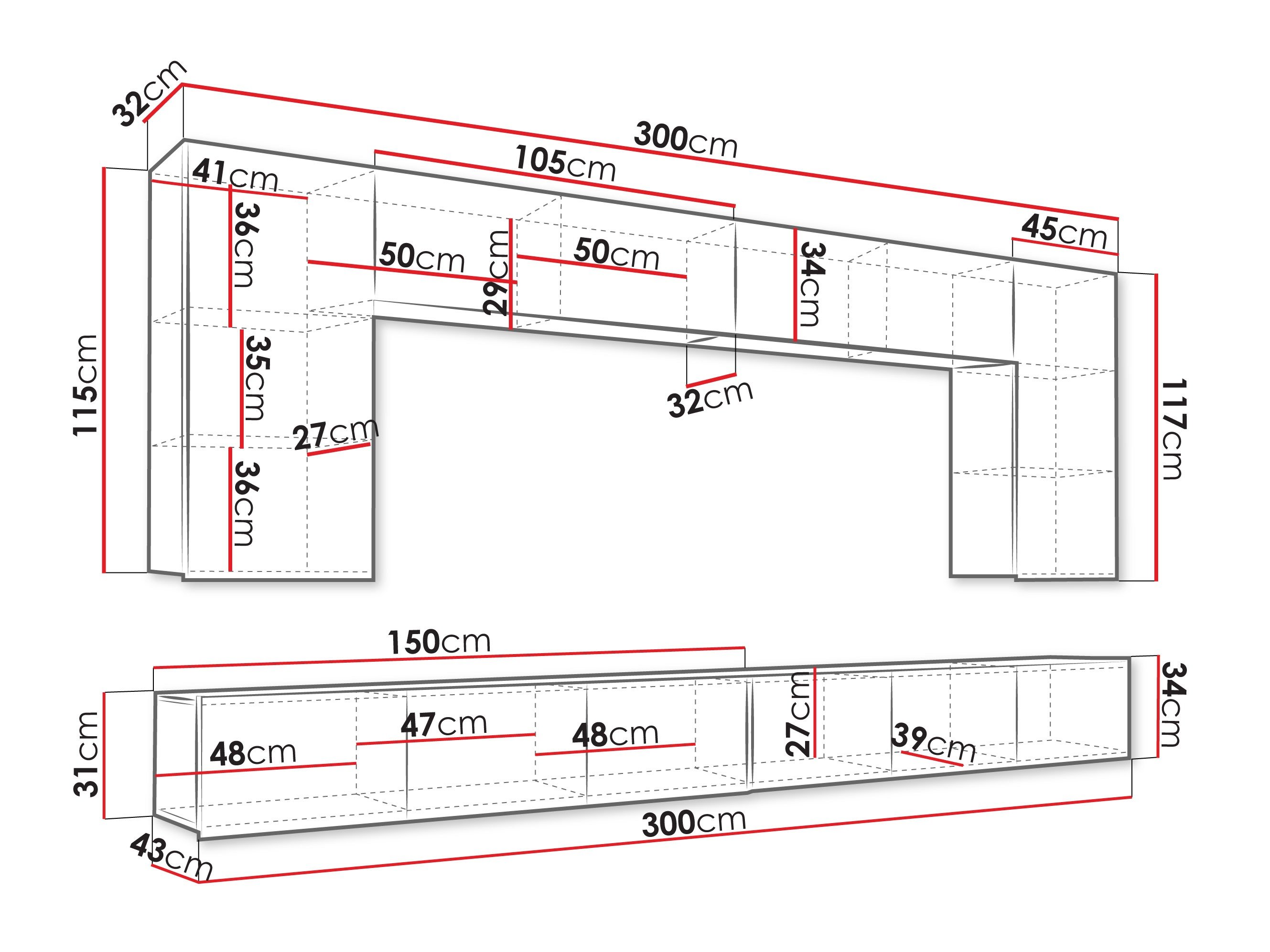 Ensemble de salon Remus XIII (Noyer)