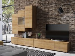 Ensemble de salon Remus XVII (Chêne doré)