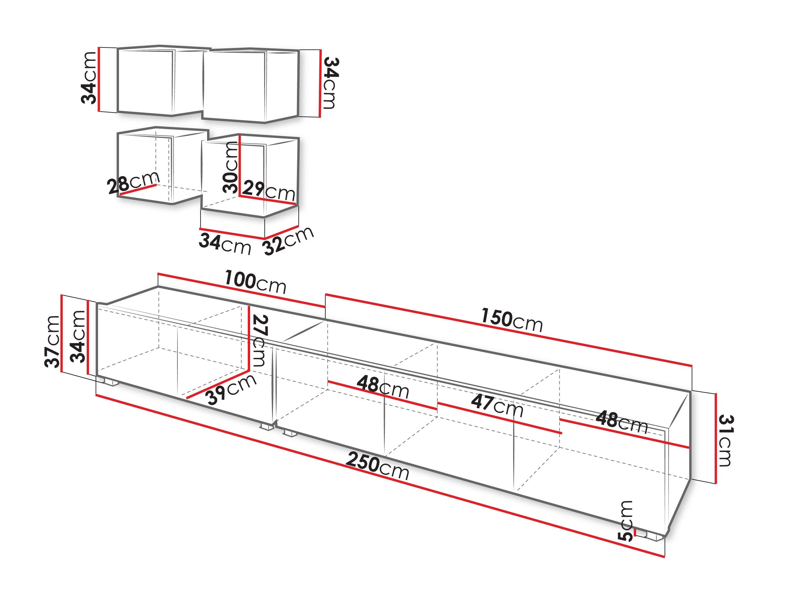 Ensemble de salon Remus XVIII (Noyer)
