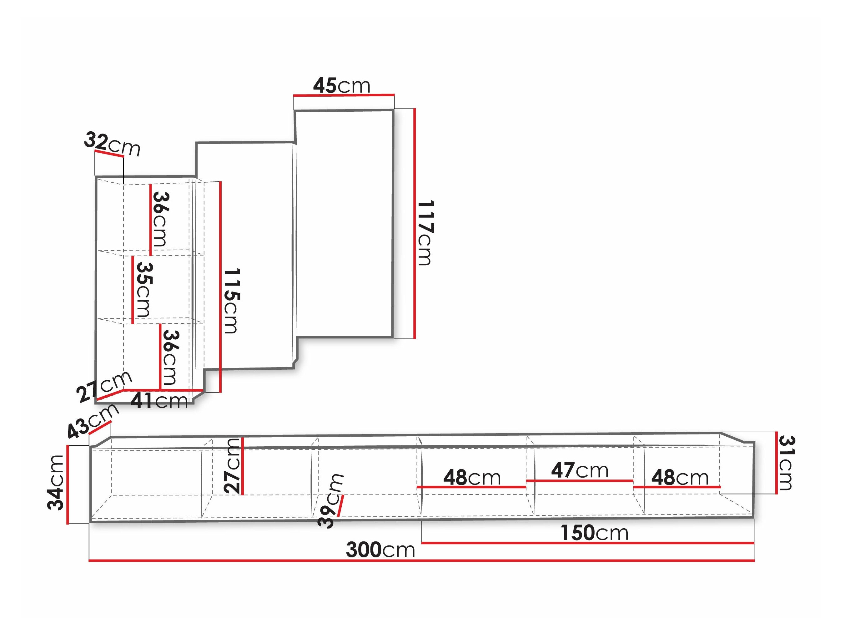 Ensemble de salon Remus XX (Noir)