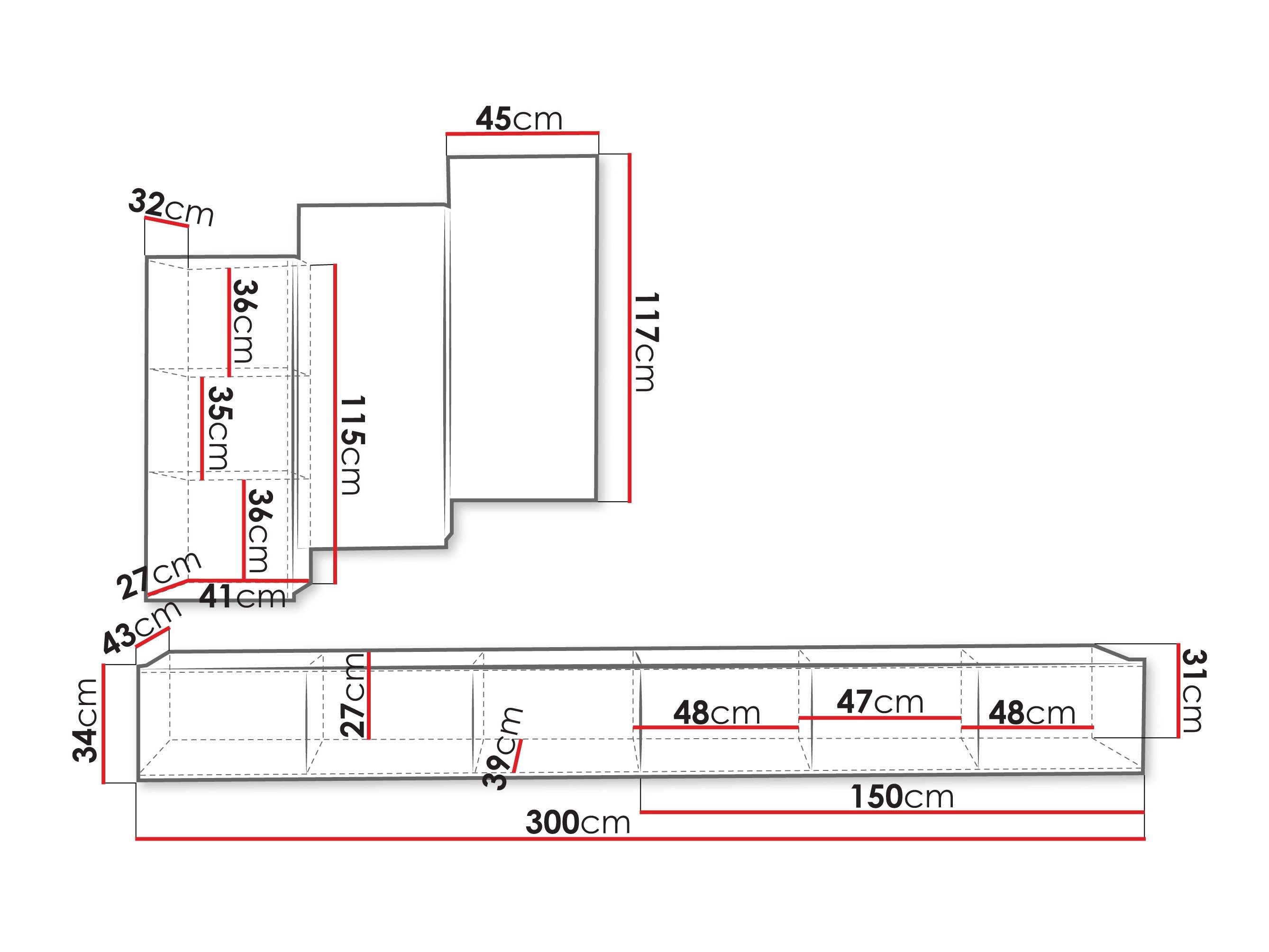 Ensemble de salon Remus XX (Noyer)