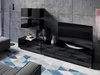 Ensemble de salon Tivdalu 132 (Noir + Noir brillant)
