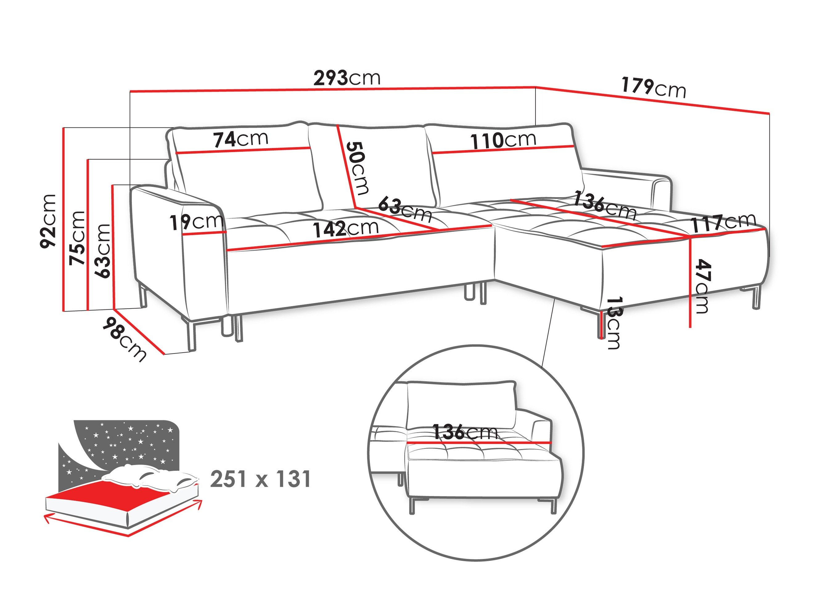 Canapé d'angle TrendyNest Valetio (Genesis 02)