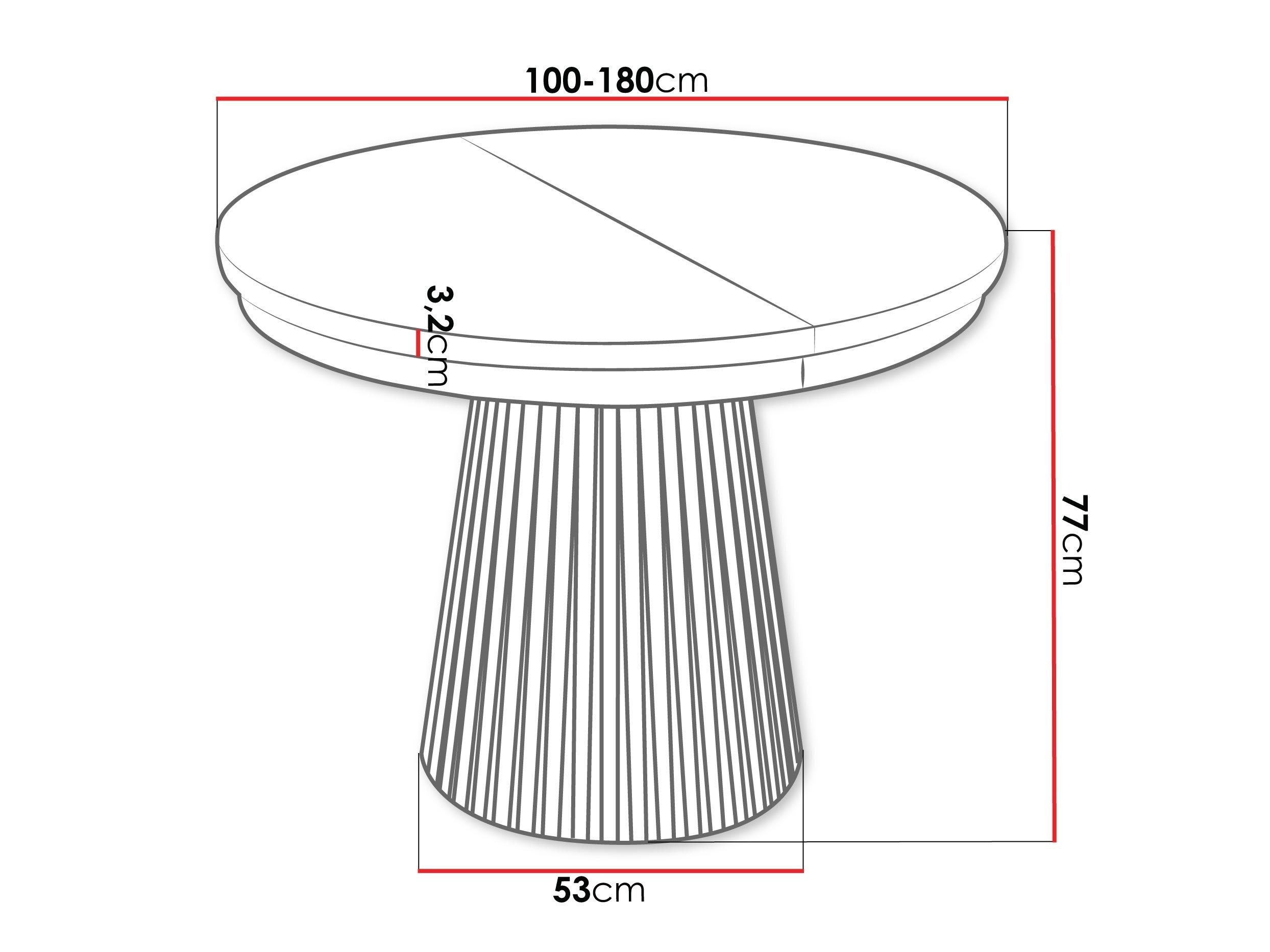 Table Stanton 152 (Noir)
